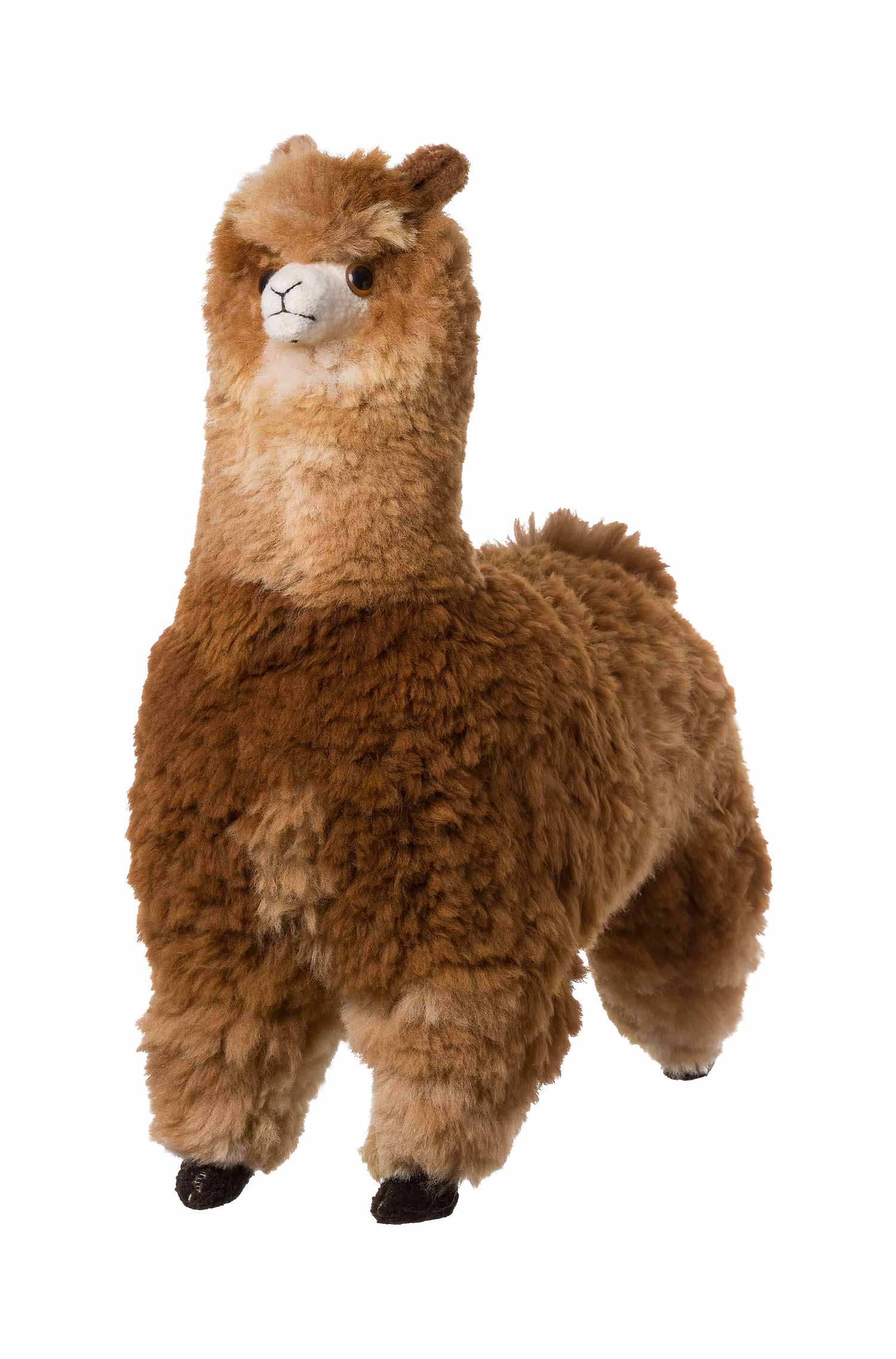 Alpaka KUSCHELIGES FELLTIER (70cm) aus Alpaka Fell-braun