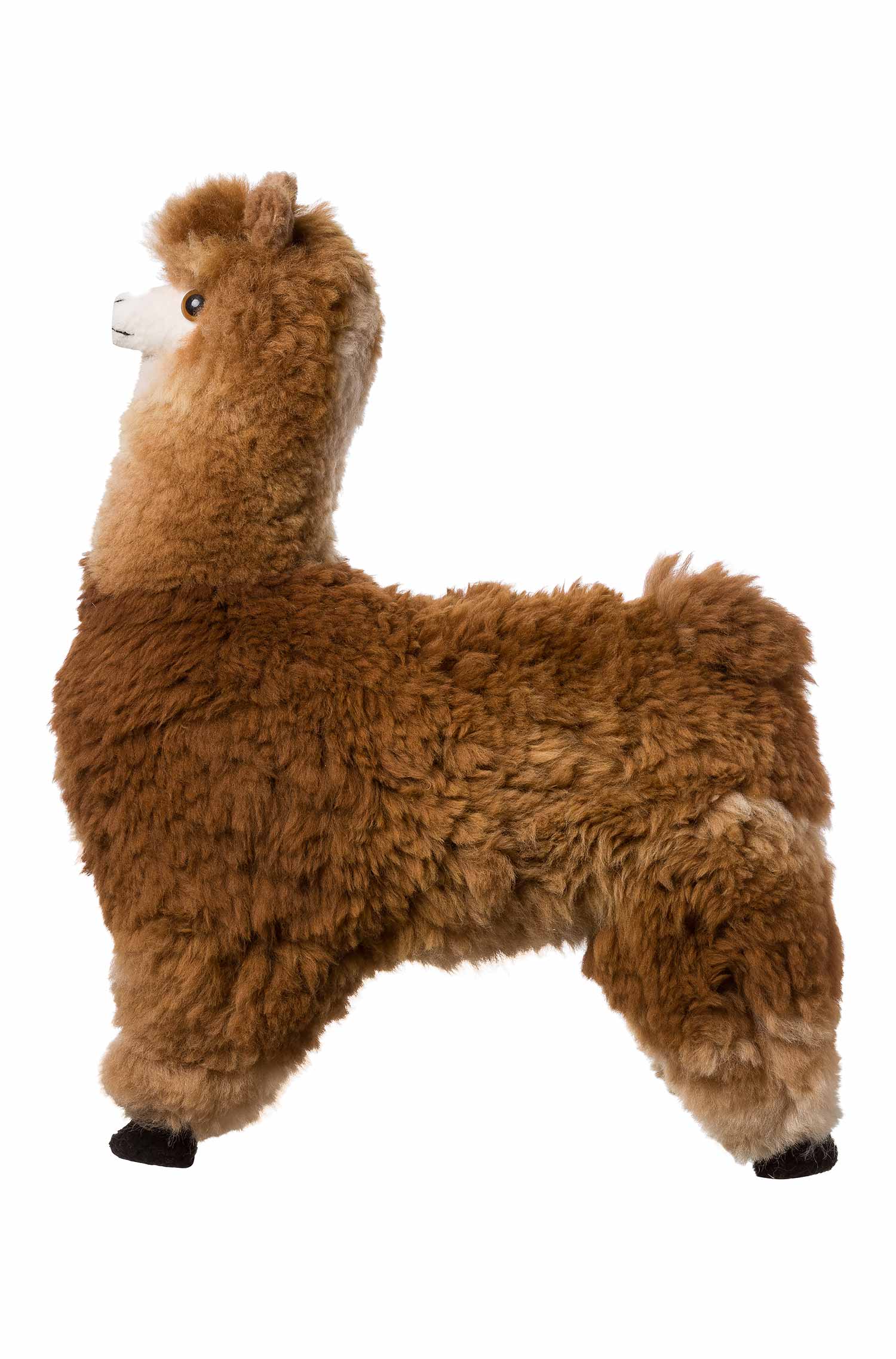 Alpaka KUSCHELIGES FELLTIER (70cm) aus Alpaka Fell-braun