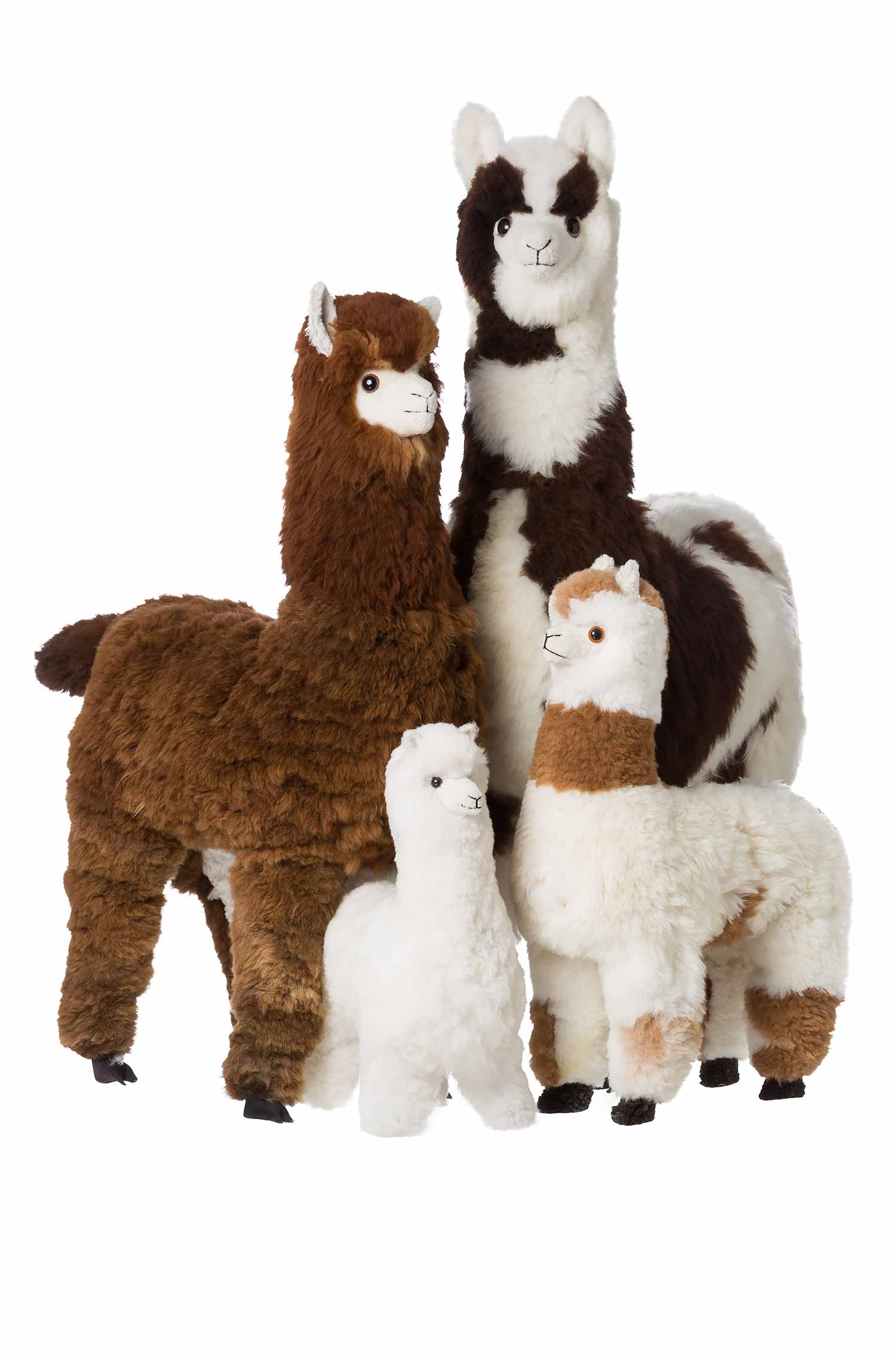 Alpaka KUSCHELIGES FELLTIER (70cm) aus Alpaka Fell-braun