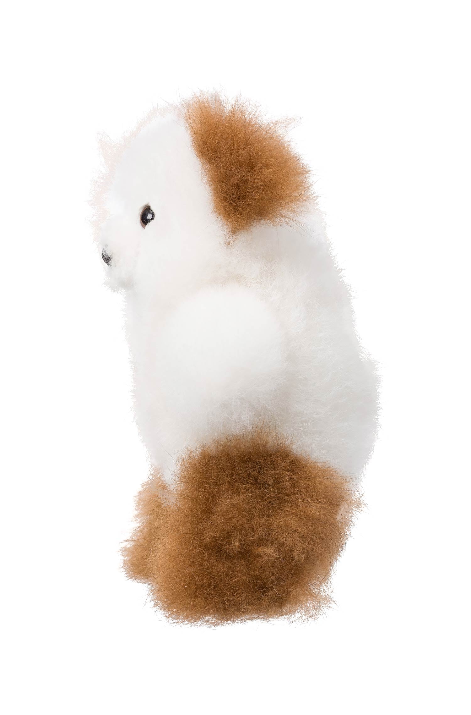Alpaka Felltier TEDDY 15cm-braun/weiss