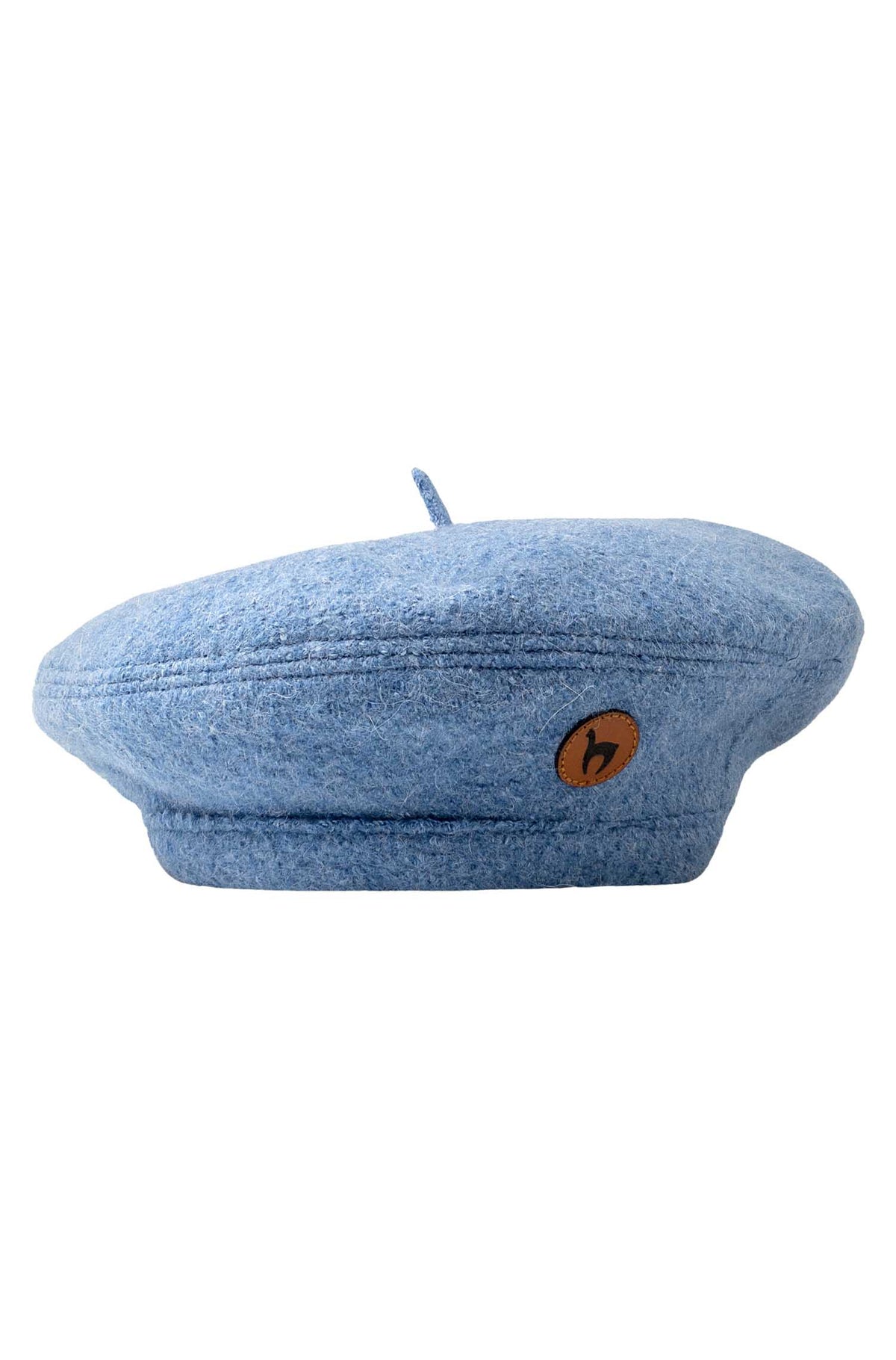 Alpaka Baskenmütze BERET-sky blue