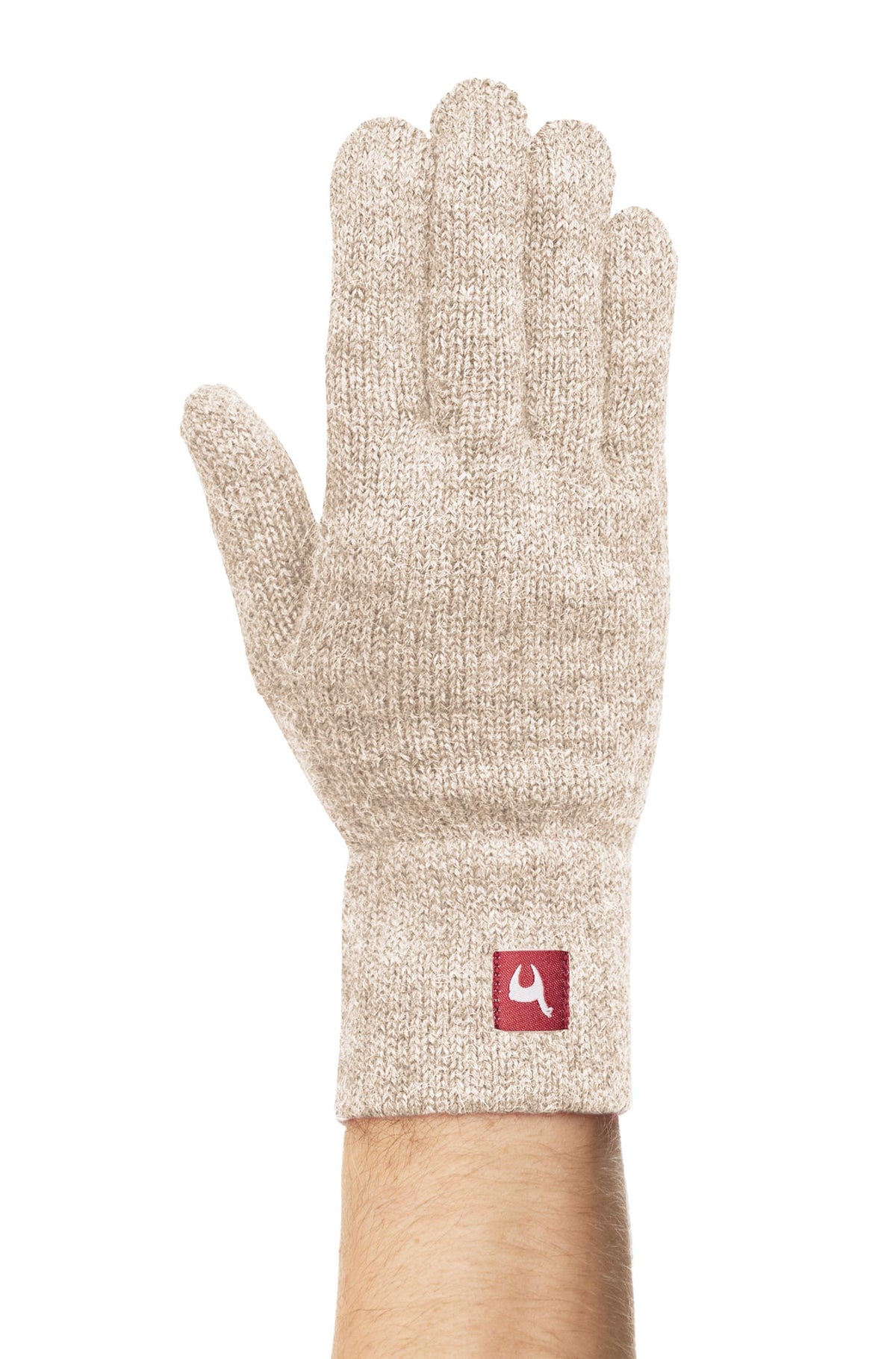 Alpaka Handschuhe UNI, gefüttert-sand