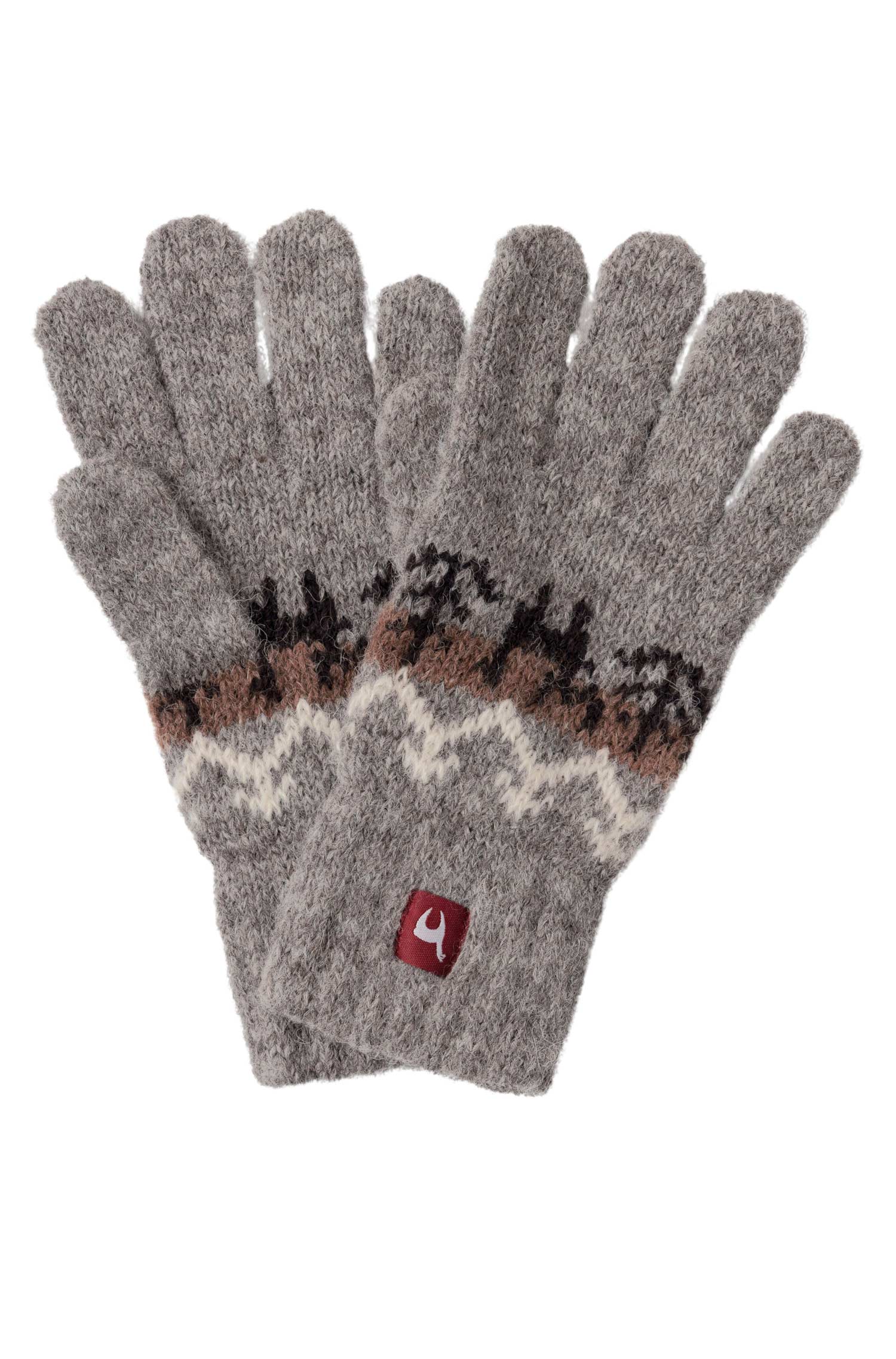 Alpaka Fingerhandschuhe NATURA aus 100% Alpaka Superfine-anthrazit