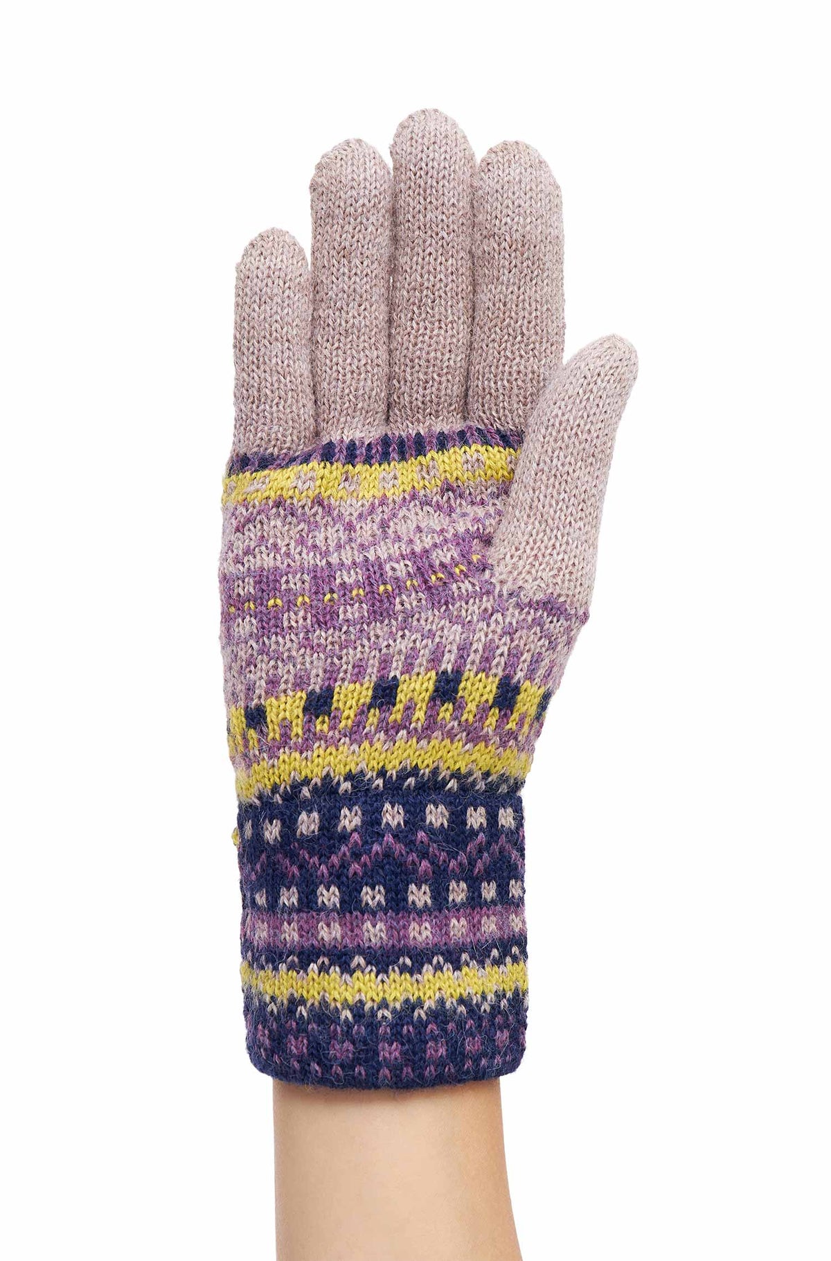 Alpaka Handschuhe DILAYA-sand multi