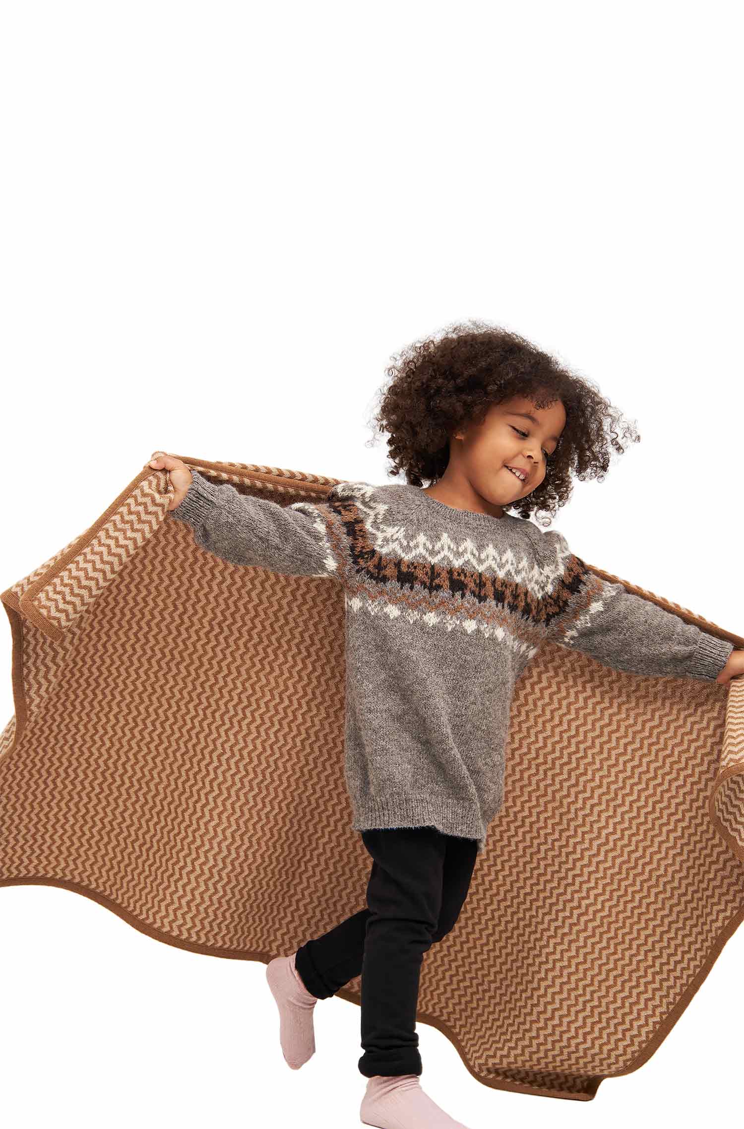 Baby-Decke PURA NATURA (120*80cm) aus 100% ungefärbtem Baby Alpaka-kamel/beige