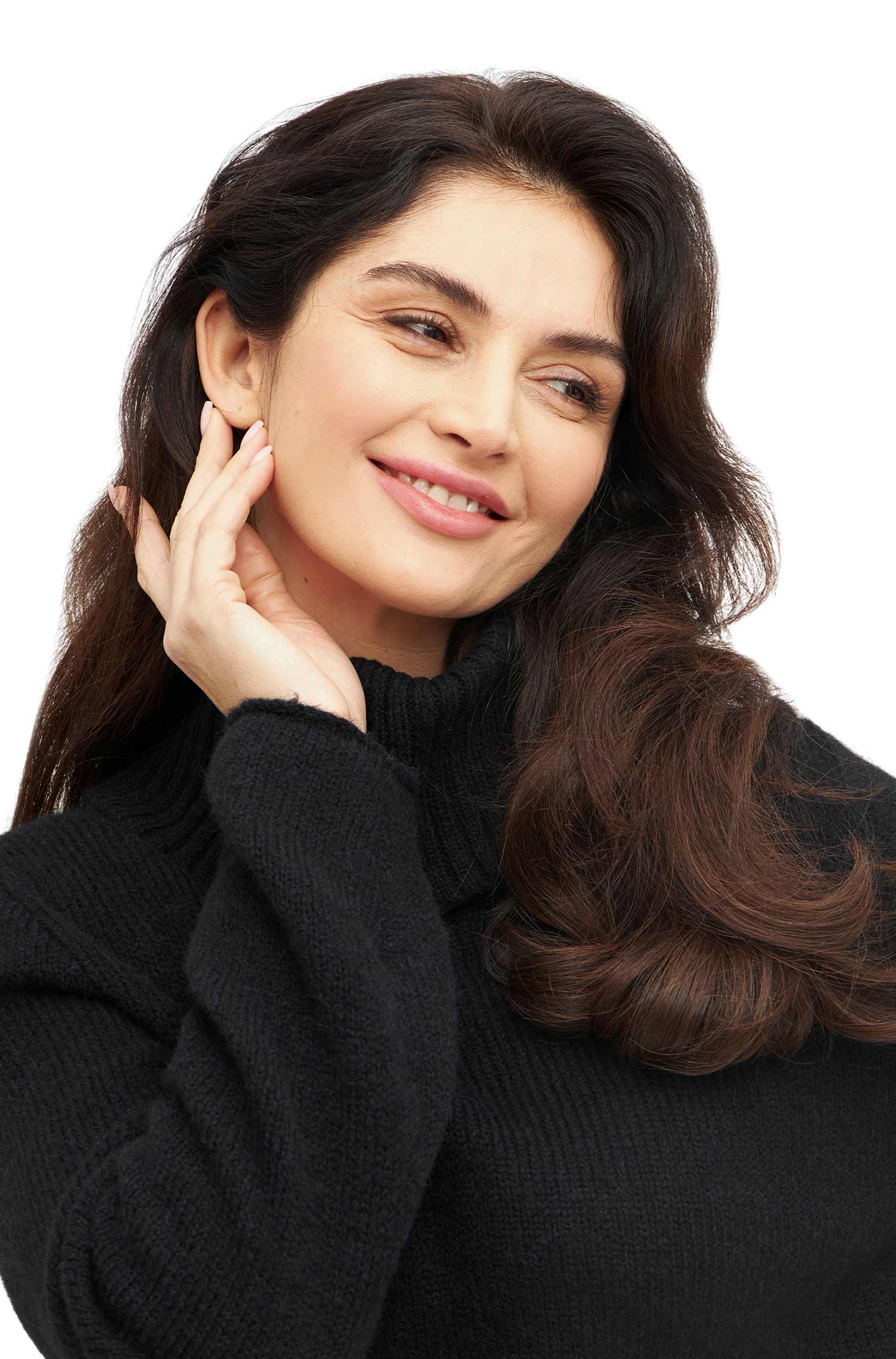 Alpaka Rollkragenpullover PACA-schwarz