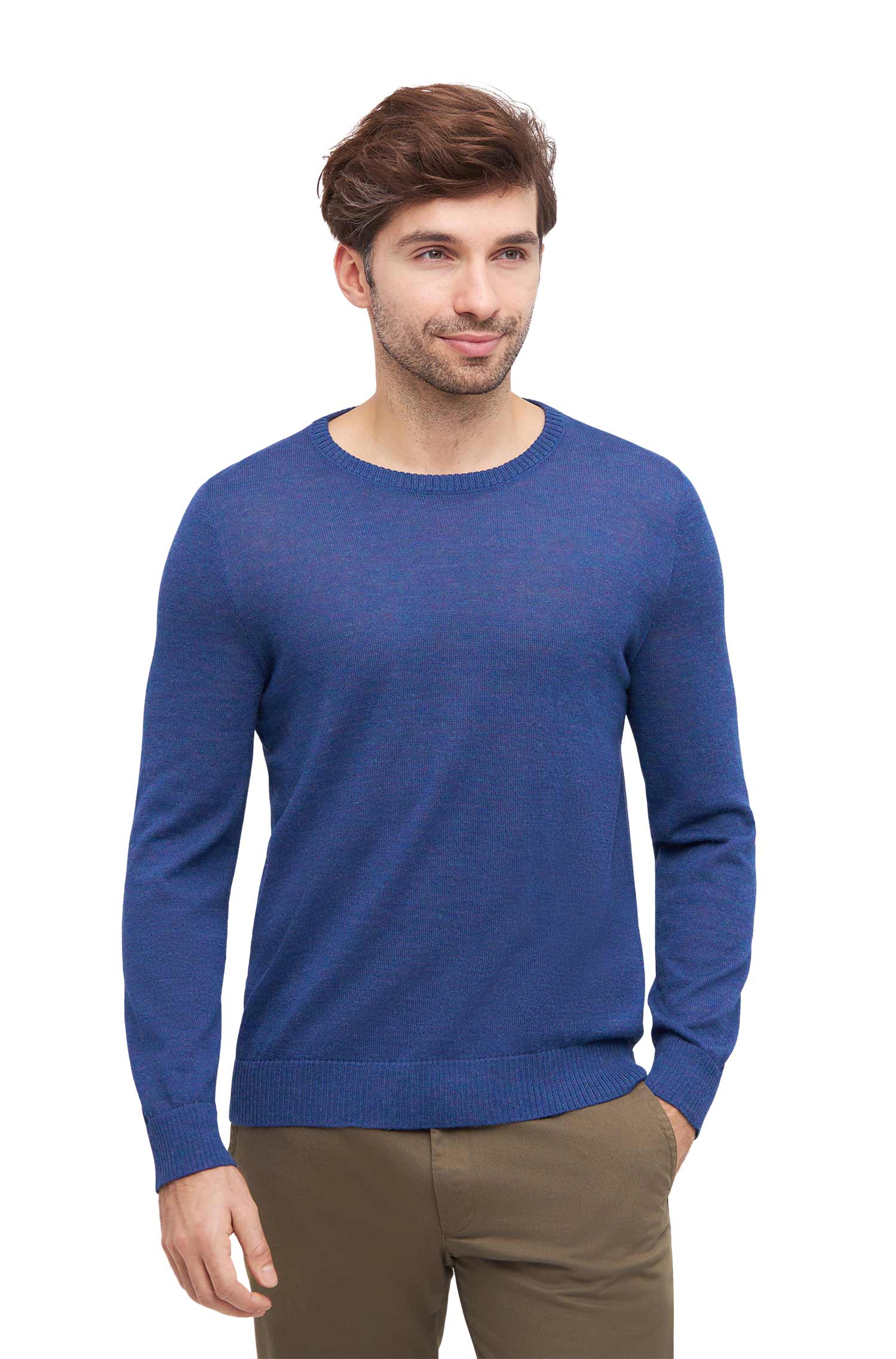 Alpaka Herren Pullover APUSENTIAL-mitternachtsblau