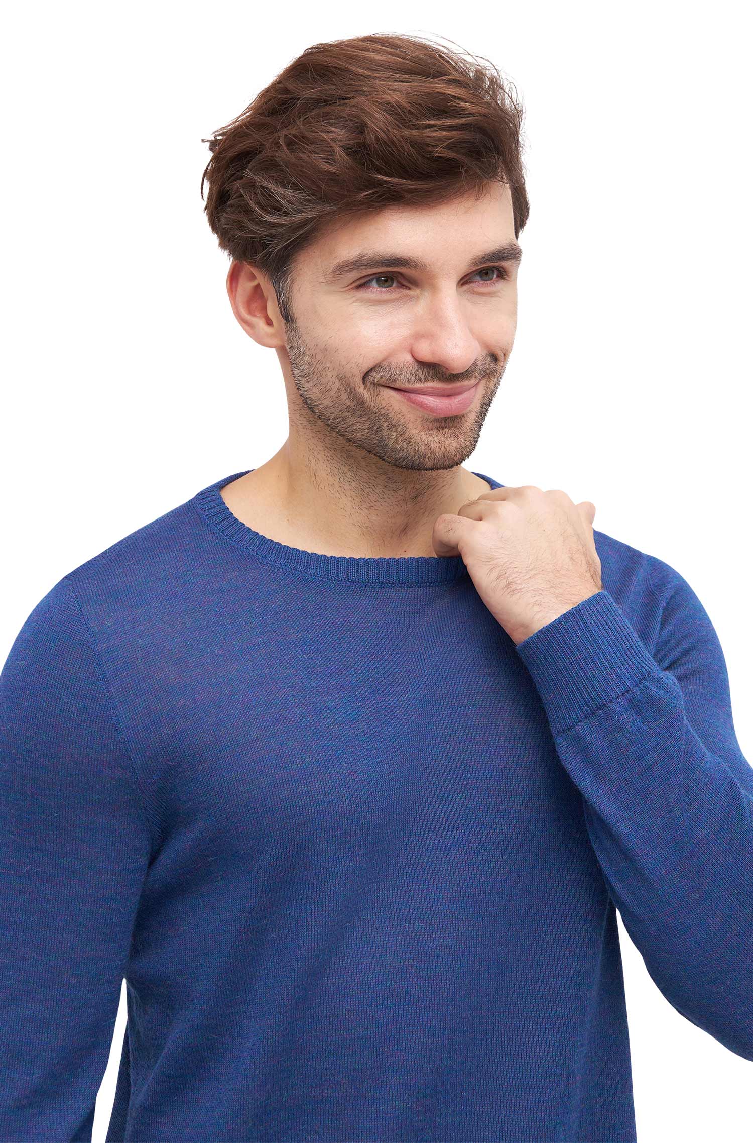 Alpaka Herren Pullover APUSENTIAL-mitternachtsblau
