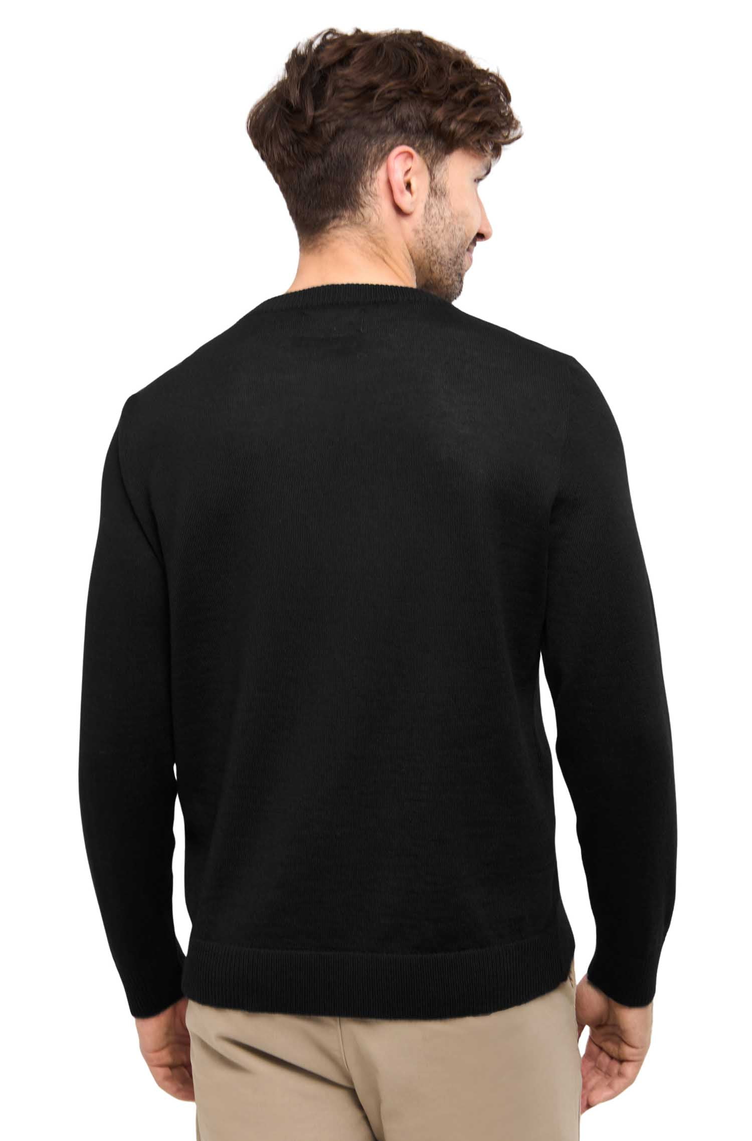 Alpaka Herren Pullover APUSENTIAL-schwarz