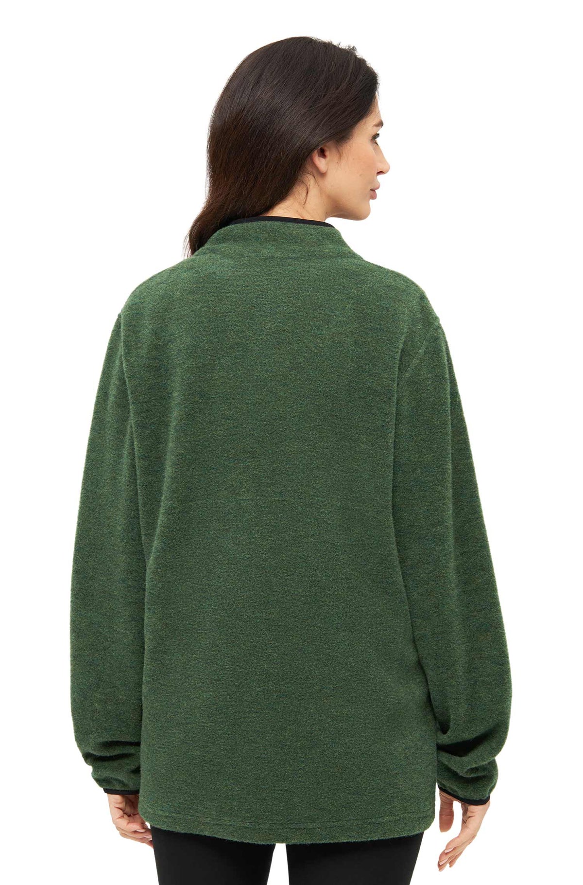 Alpaka Unisex Troyer APU FLEECE-waldgrün