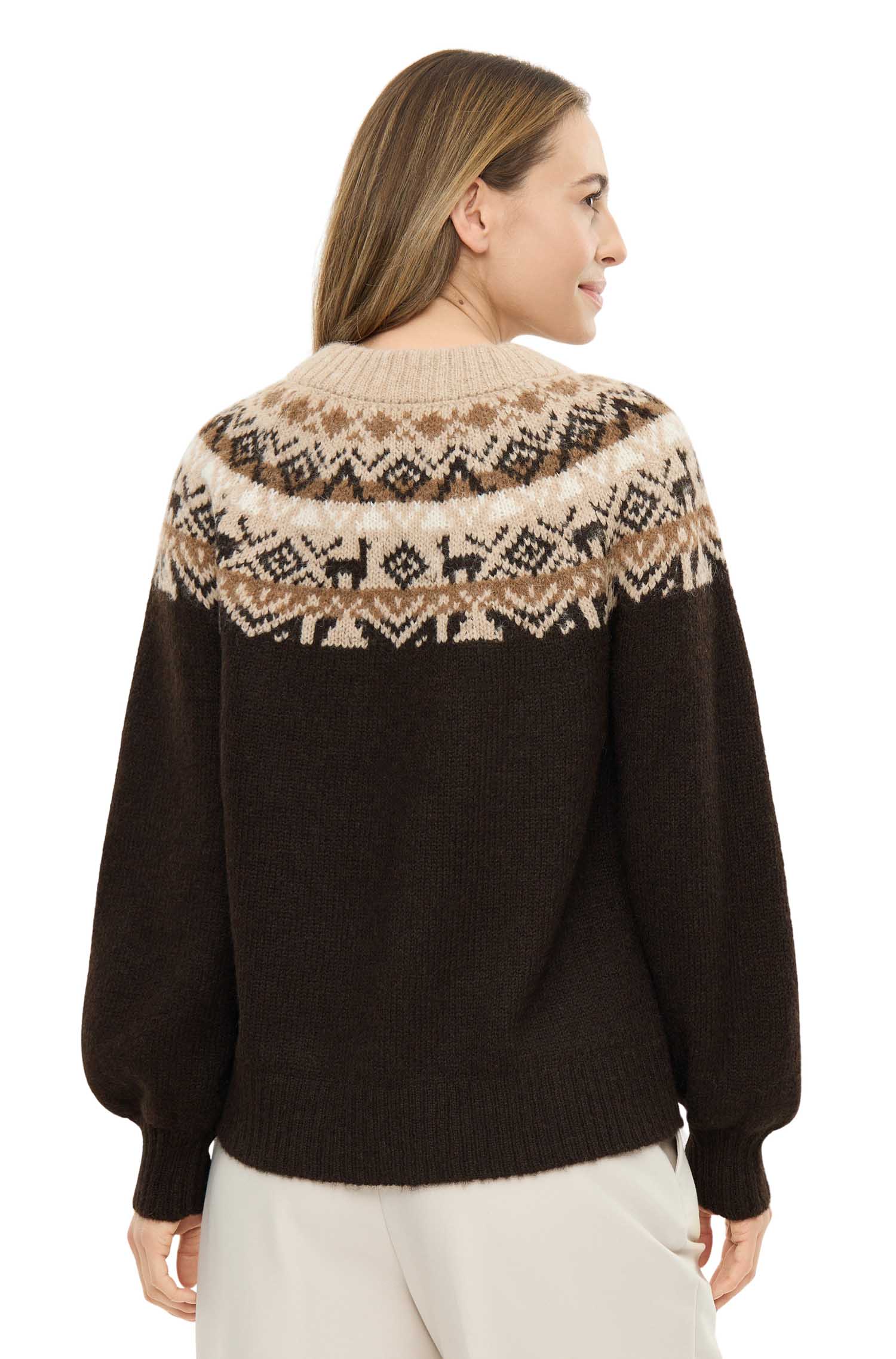 Alpaka Pullover SOLANA-espresso