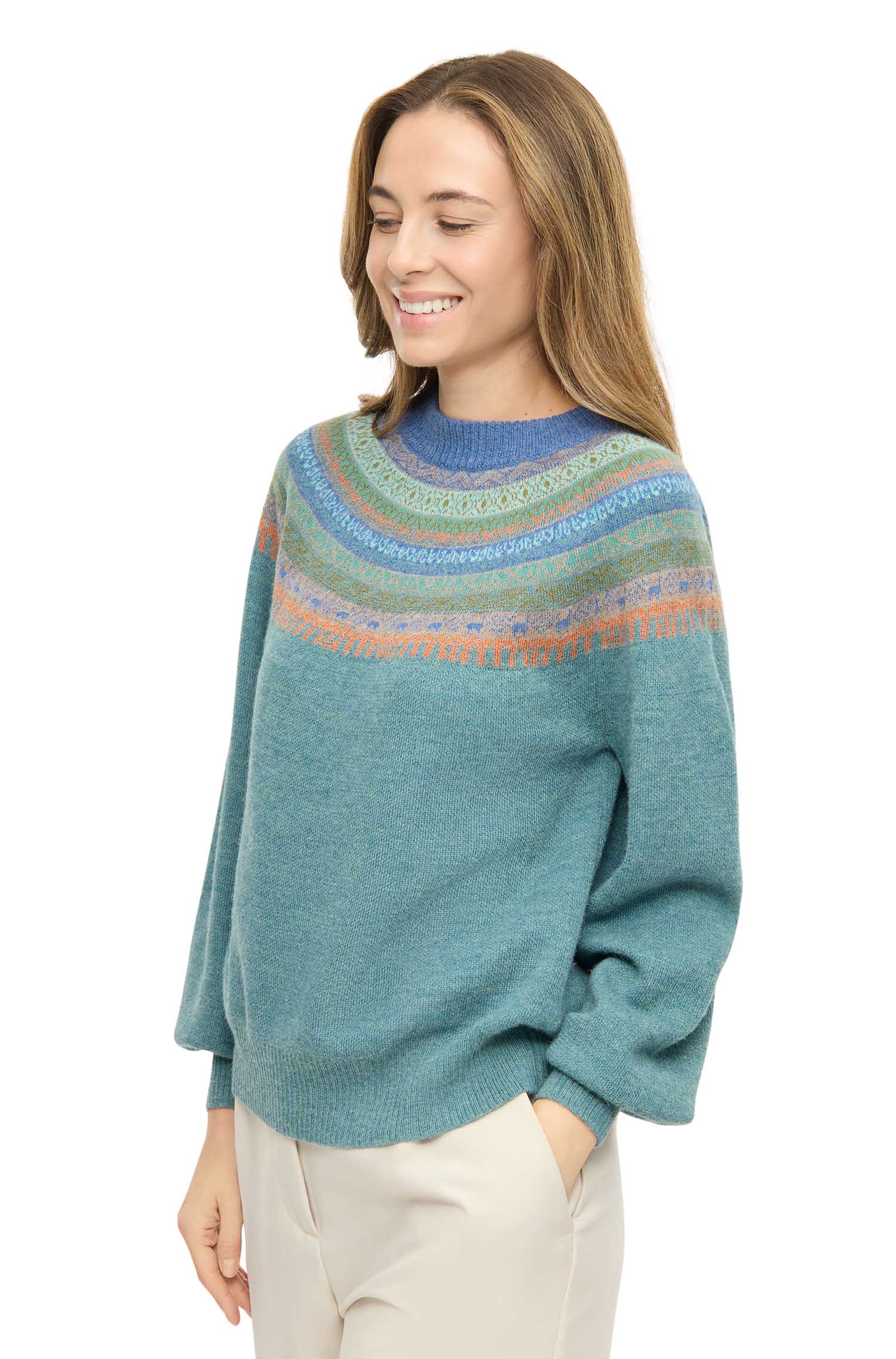 Alpaka Pullover SOLANA-tiefsee