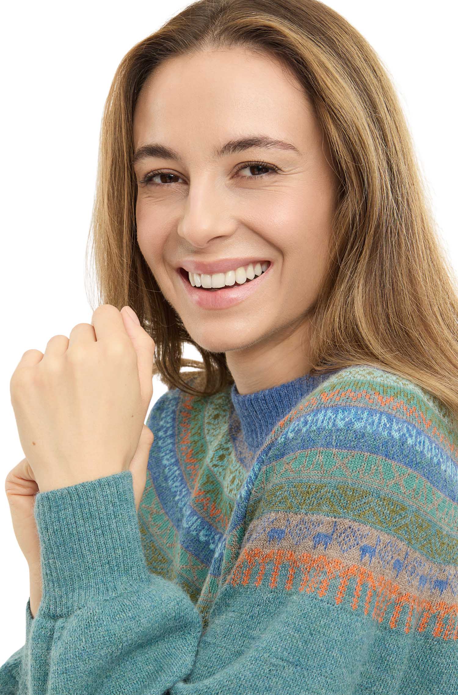 Alpaka Pullover SOLANA-tiefsee