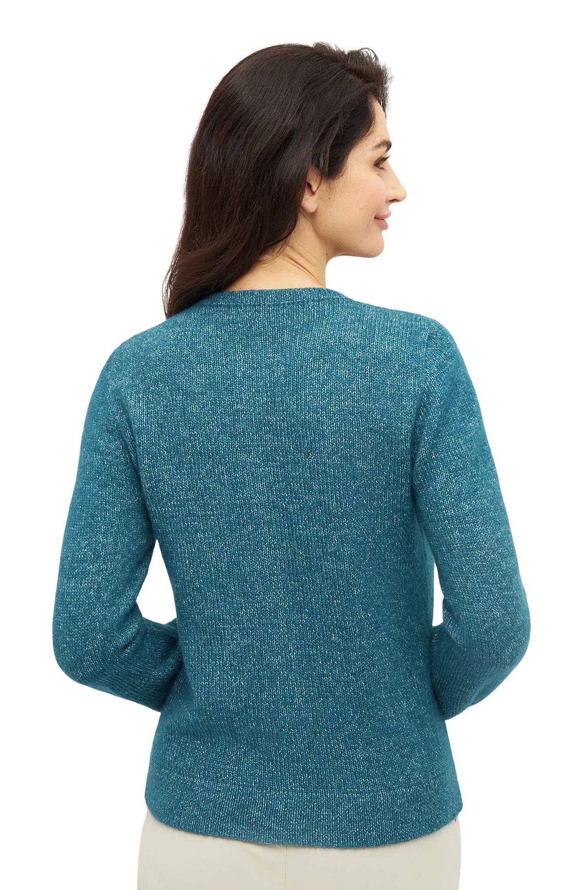 Alpaka Strickjacke PACA-ultramarin