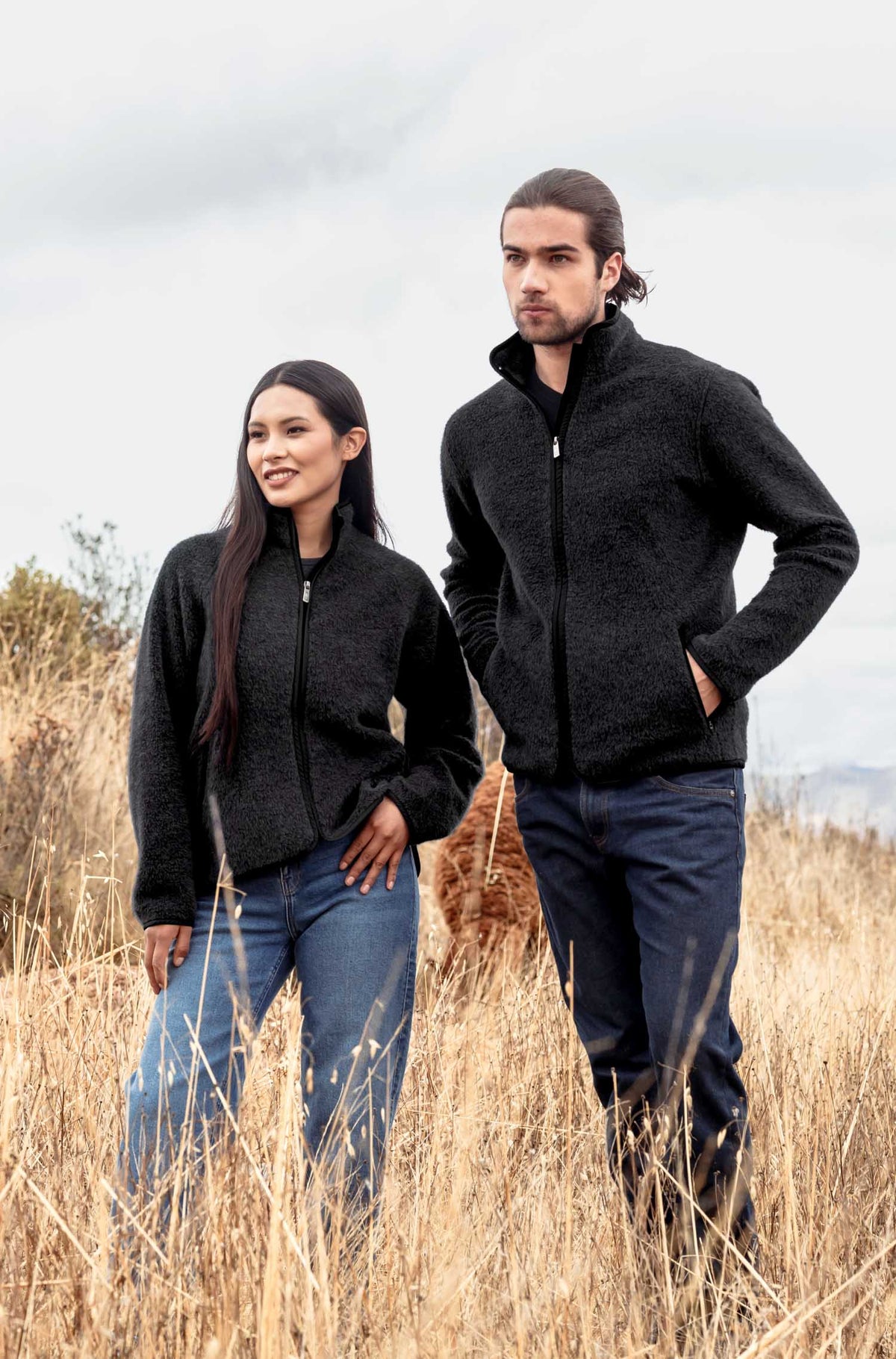 Alpaka Sportjacke MUNAY-schwarz
