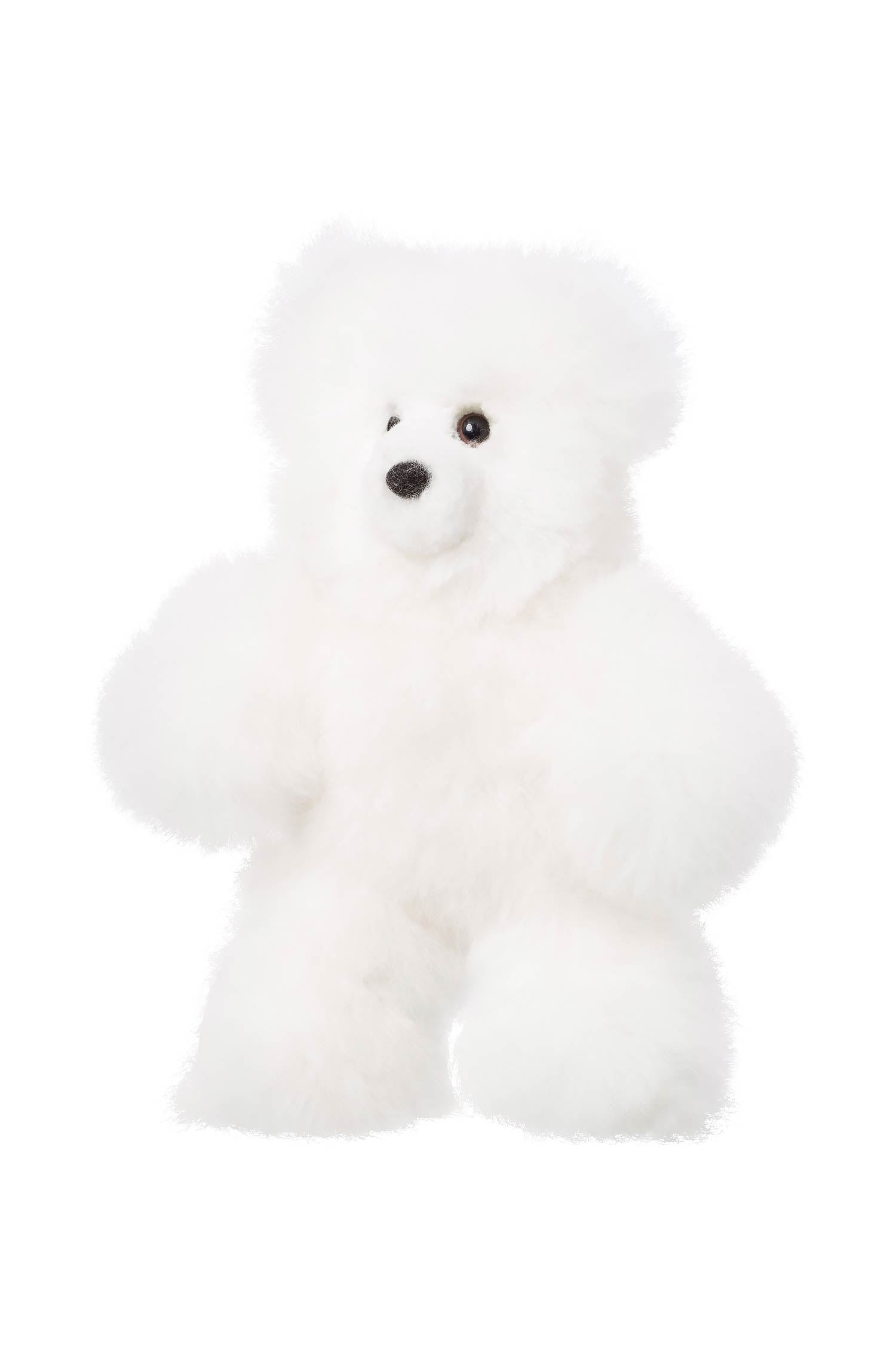 Alpaka Stofftier TEDDY 22cm-weiss