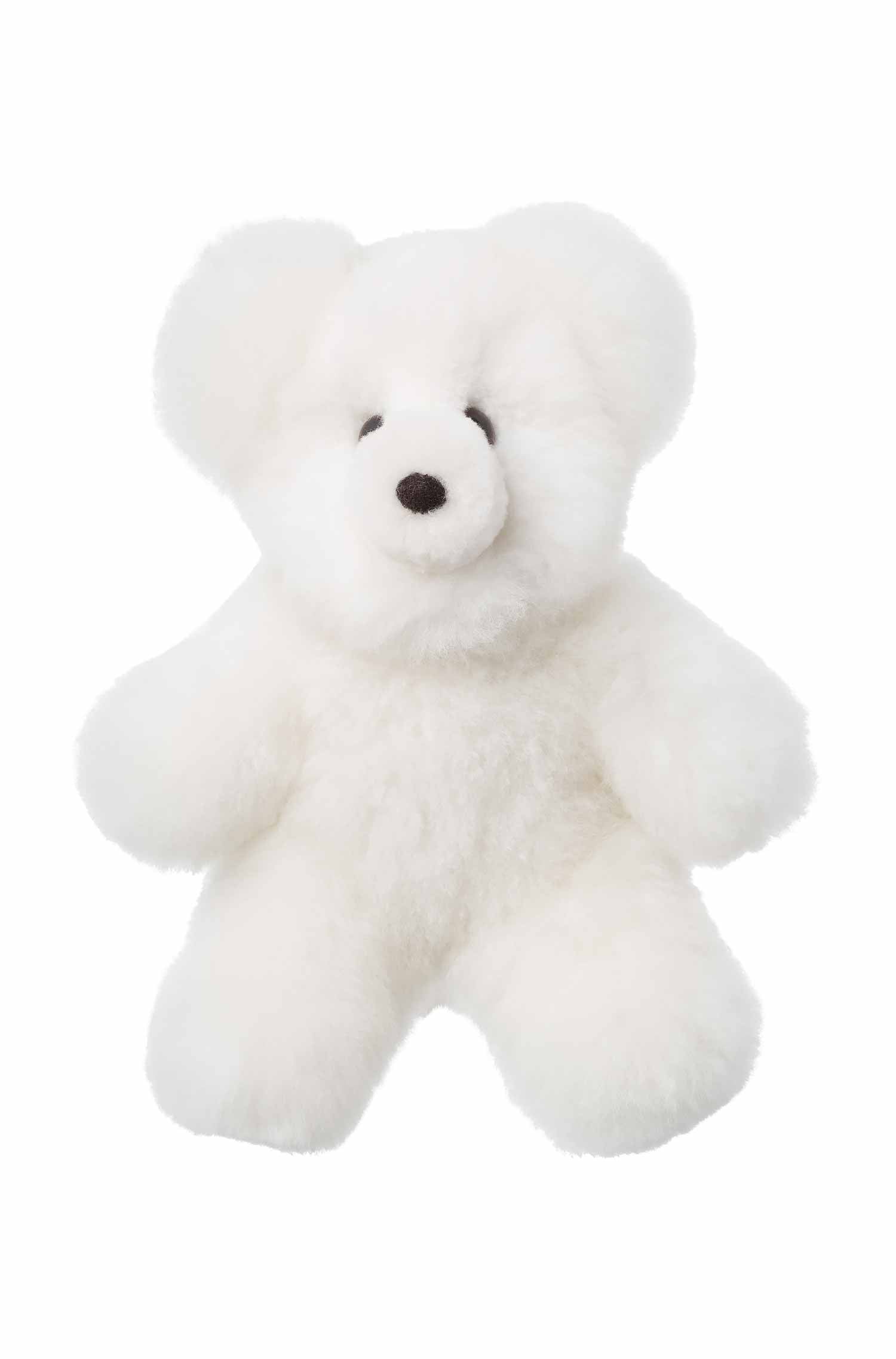 Alpaka Felltier TEDDY 30cm-weiss