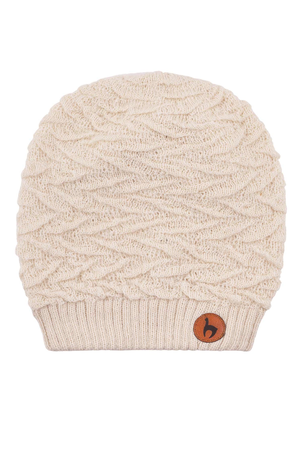 Alpaka Beret BIESEN-wollweiss