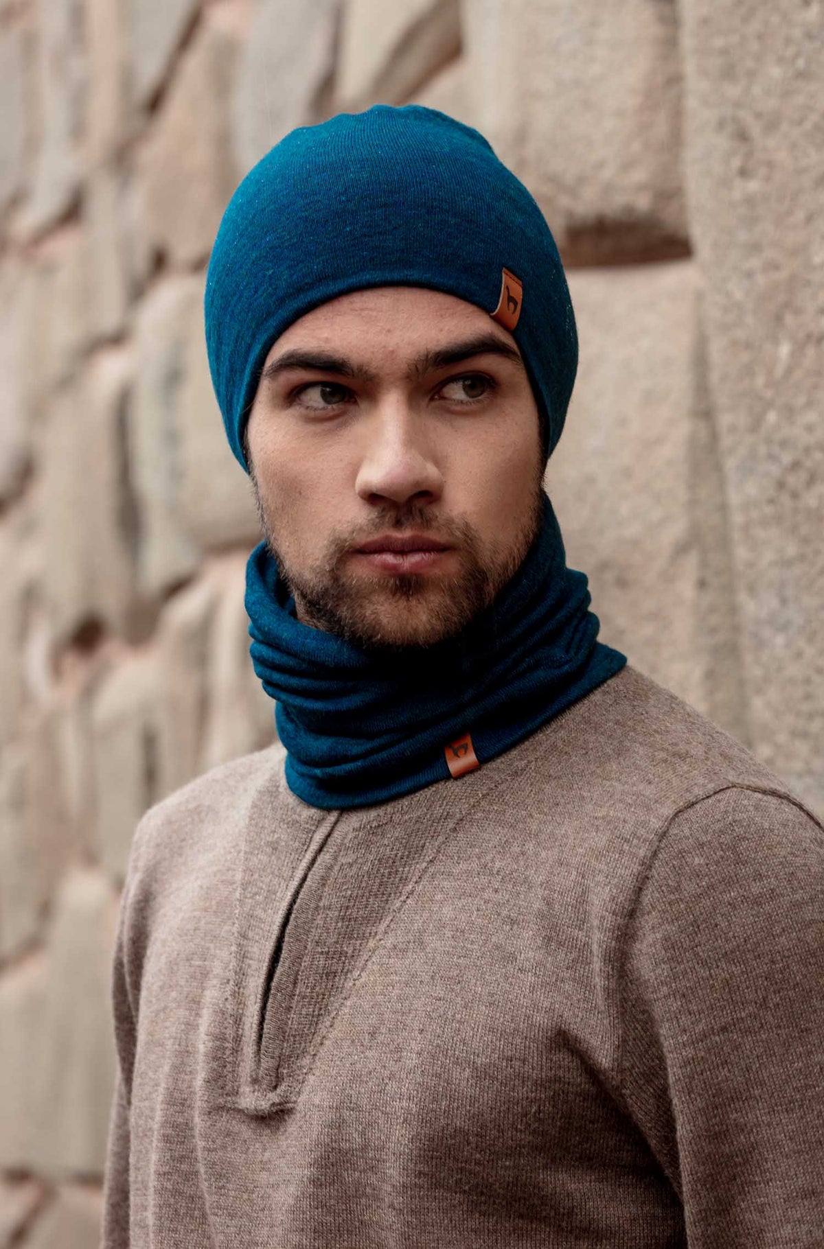 Alpaka Mütze ROYAL ALPACA SPORT-petrol