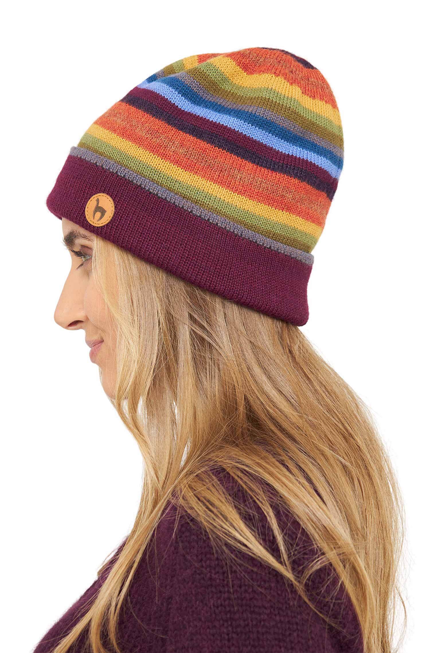 Alpaka Wendemütze ARCO IRIS-arco iris