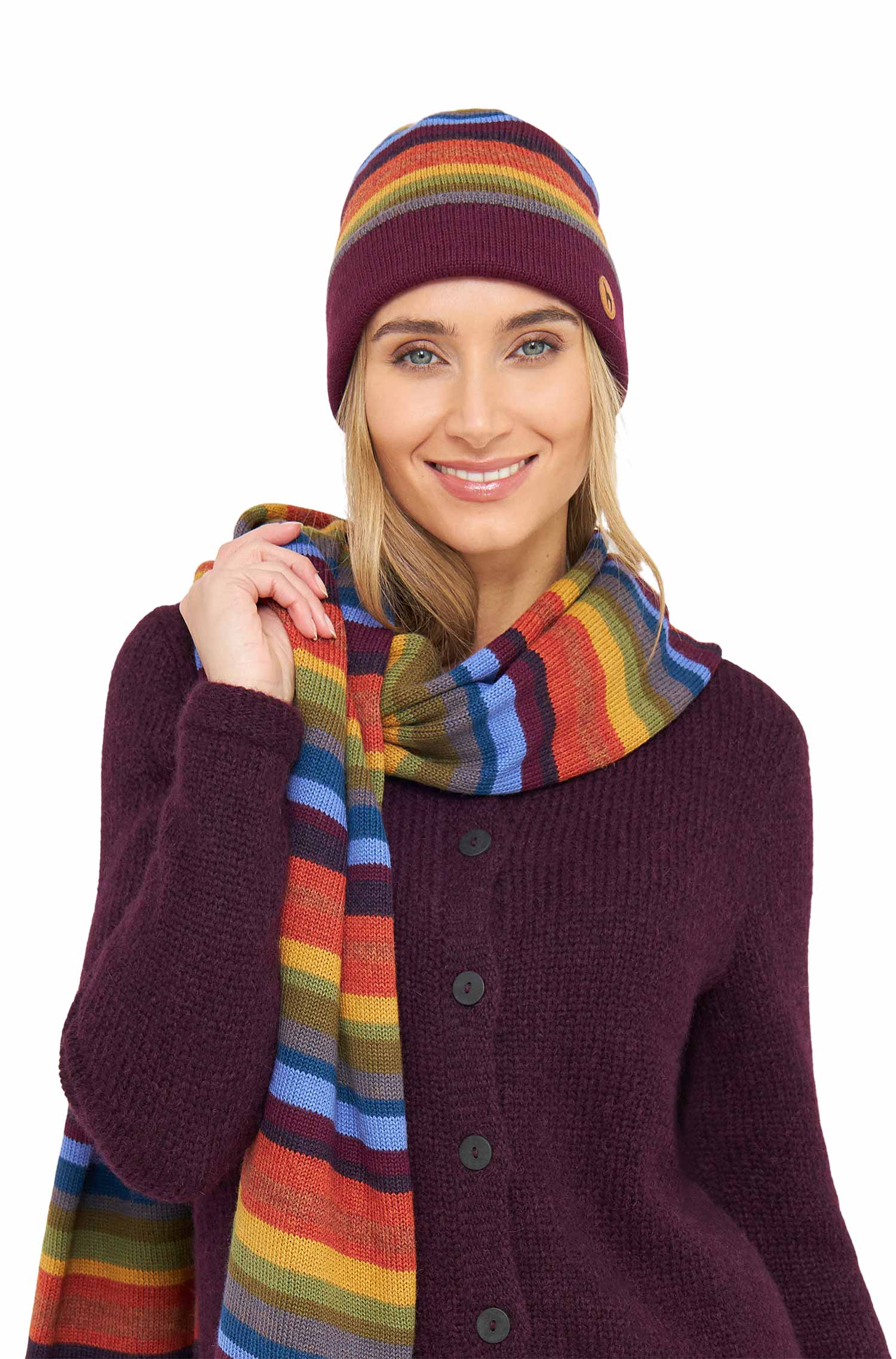 Alpaka Wendemütze ARCO IRIS-arco iris