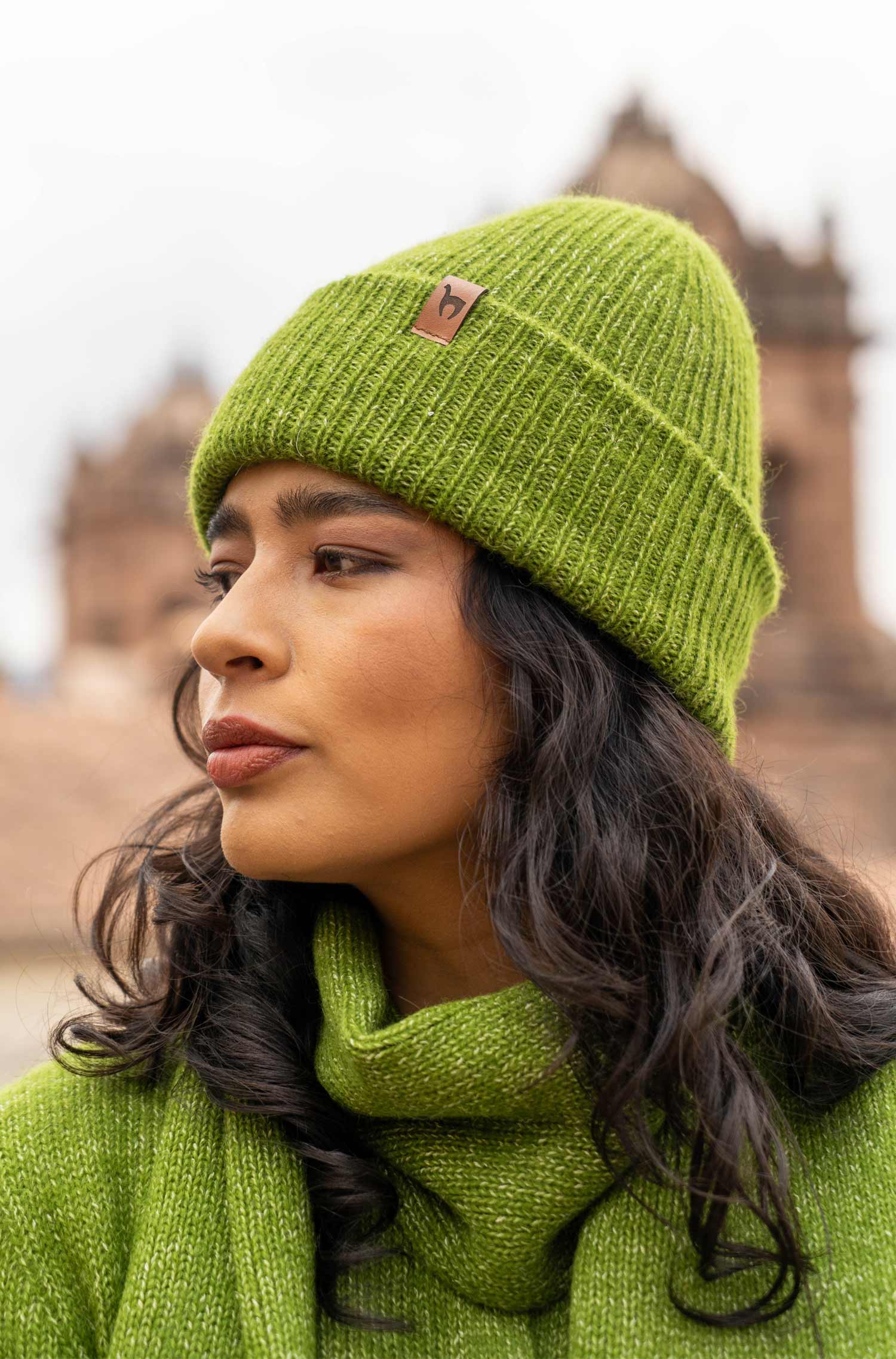 Alpaka Mütze PACA-apfelgrün