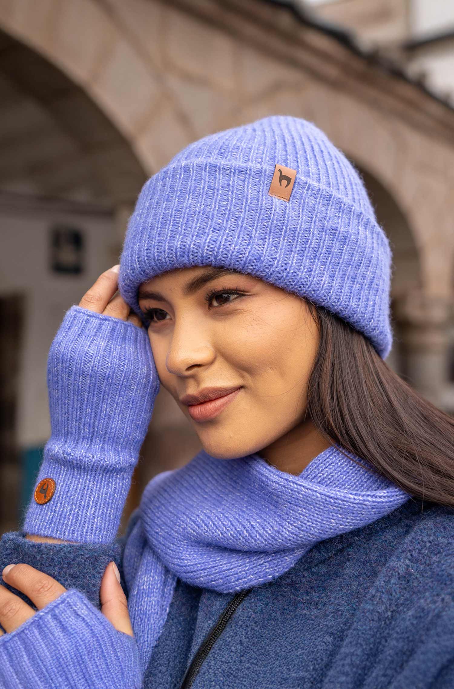 Alpaka Mütze PACA-kornblume