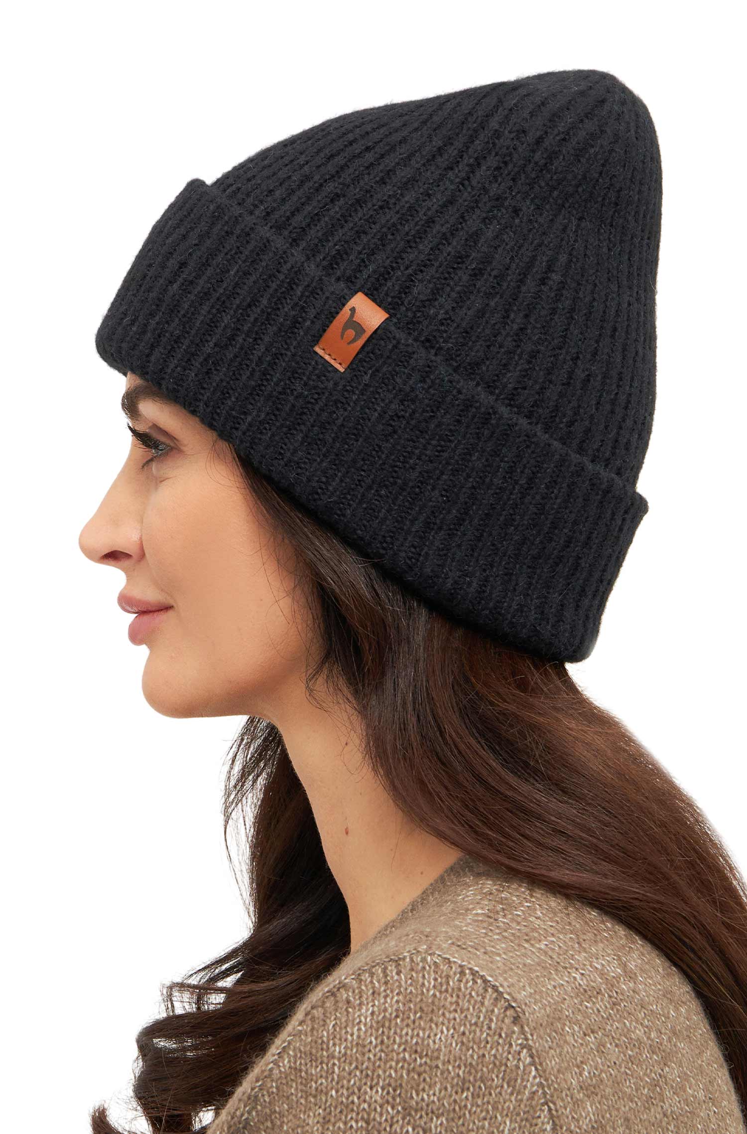 Alpaka Mütze PACA-schwarz