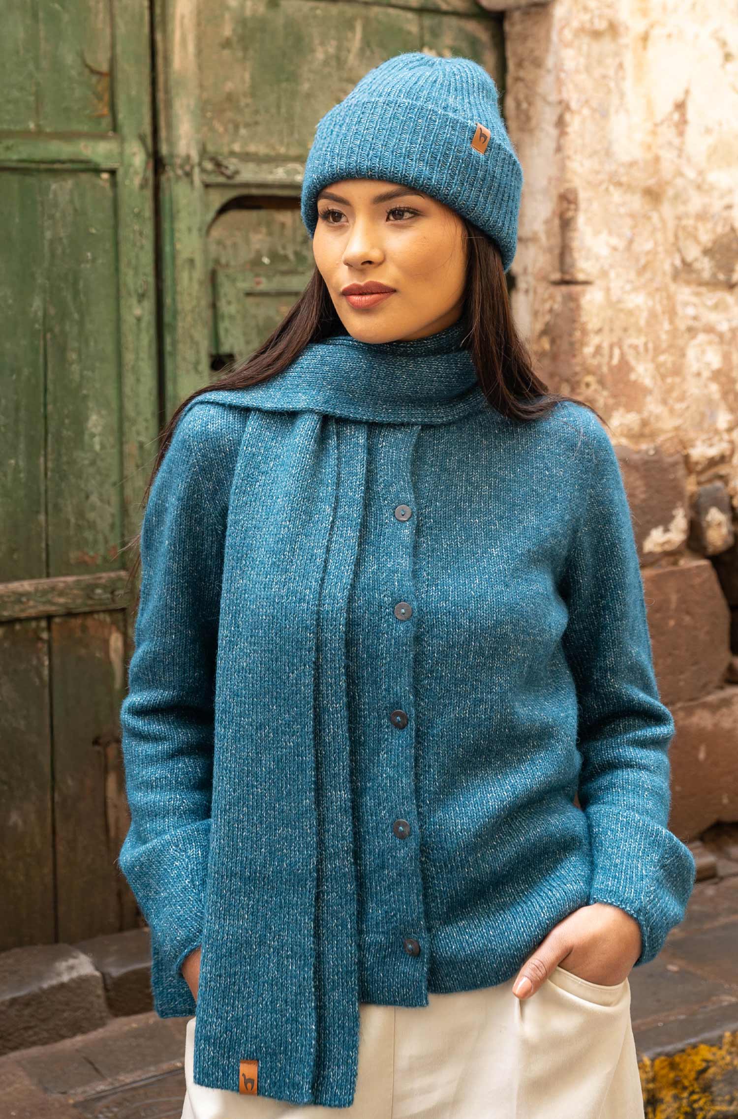 Alpaka Mütze PACA-ultramarin