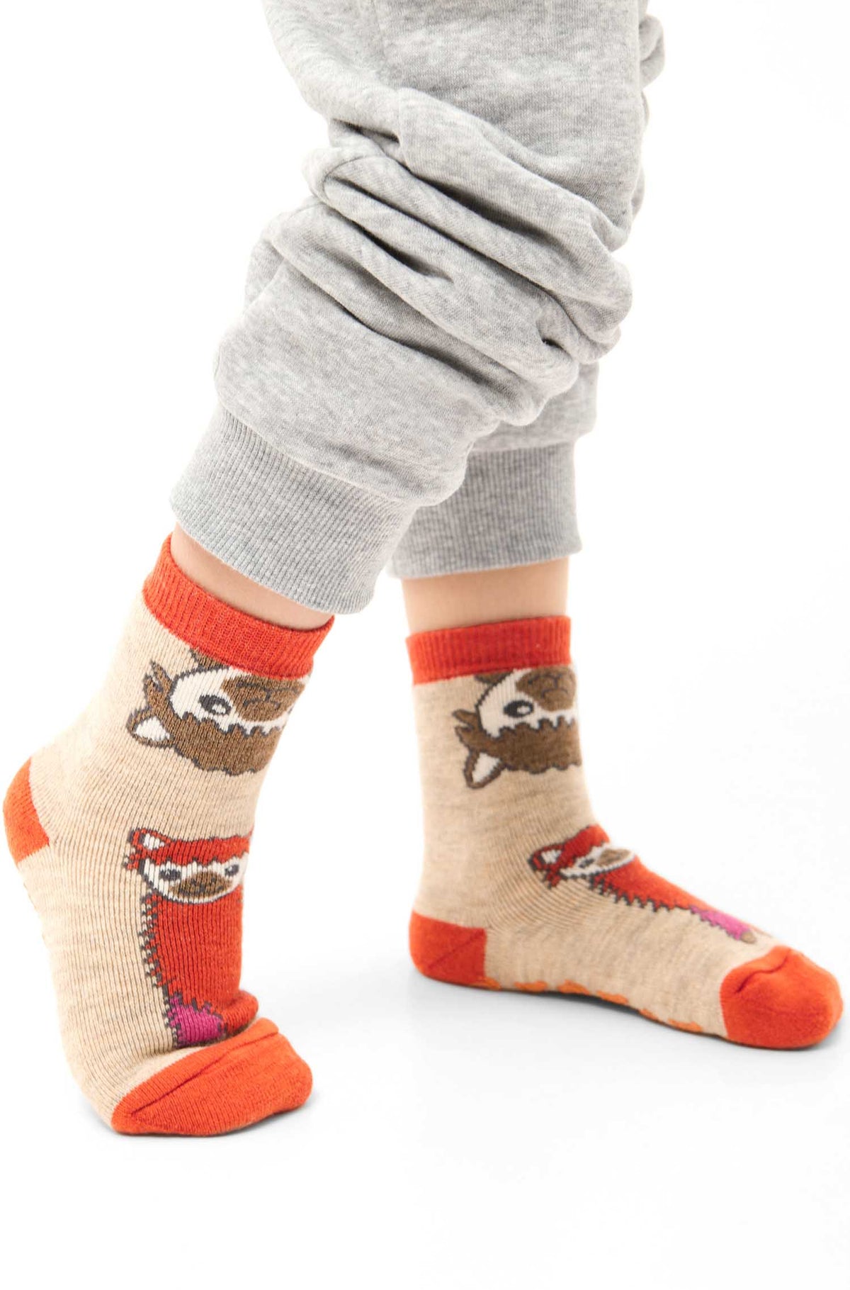 Kinder Socken ABS-orange