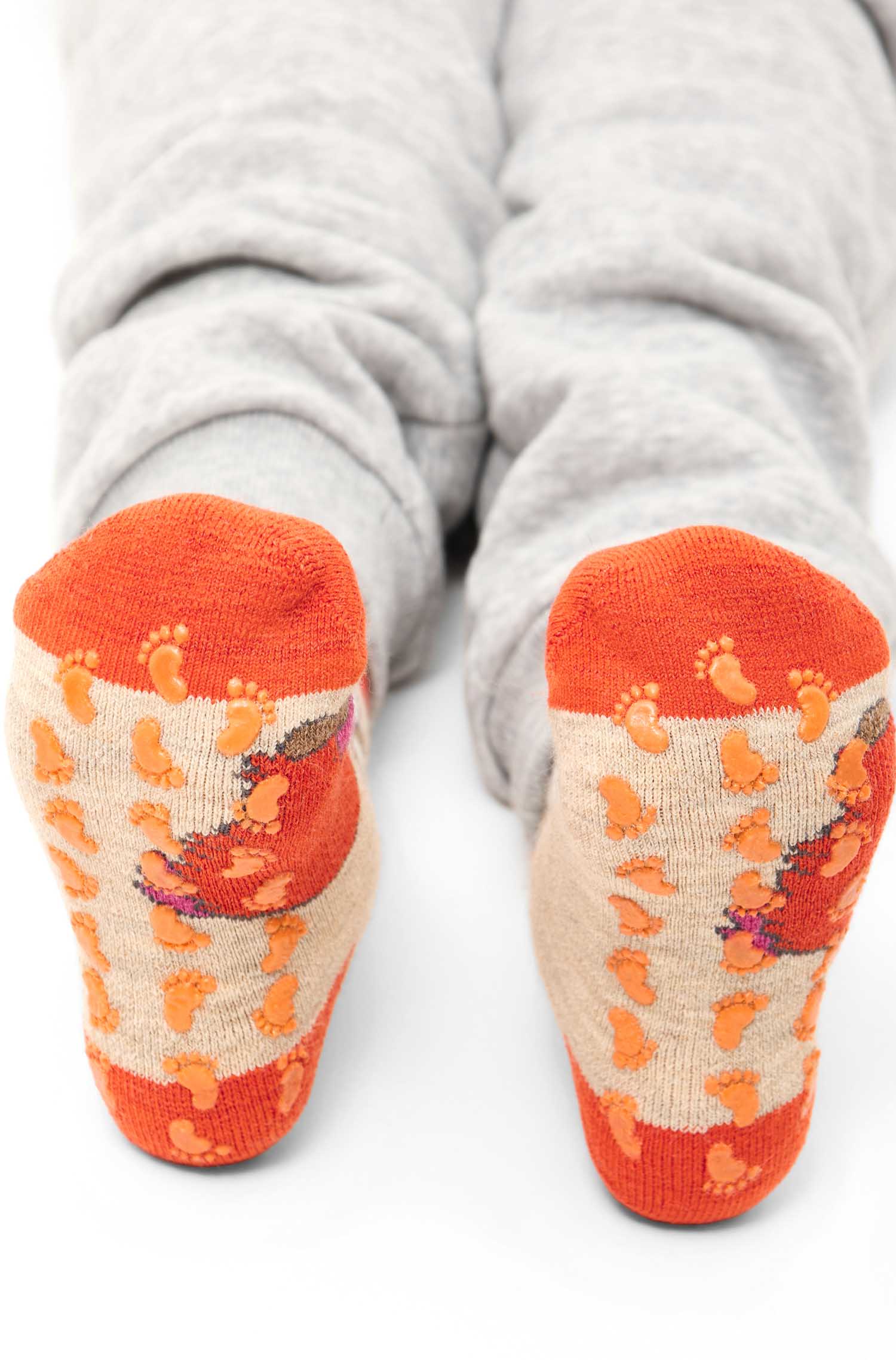 Alpaka Socken ABS-orange