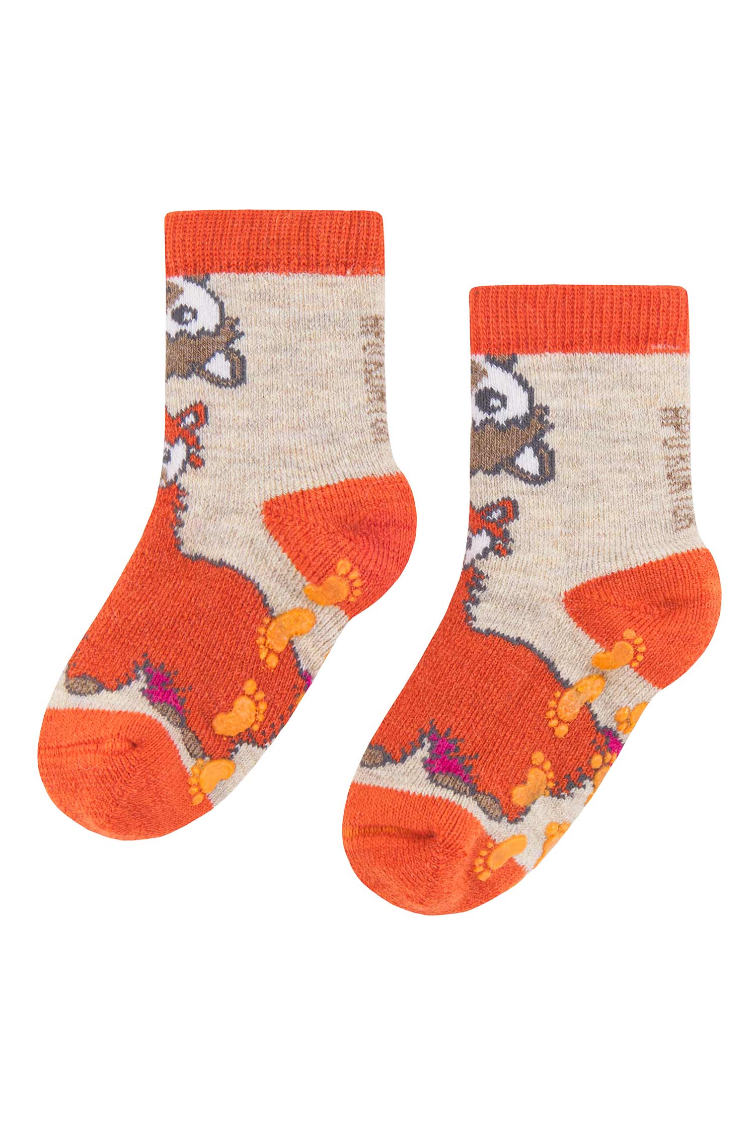 Alpaka Socken ABS-orange