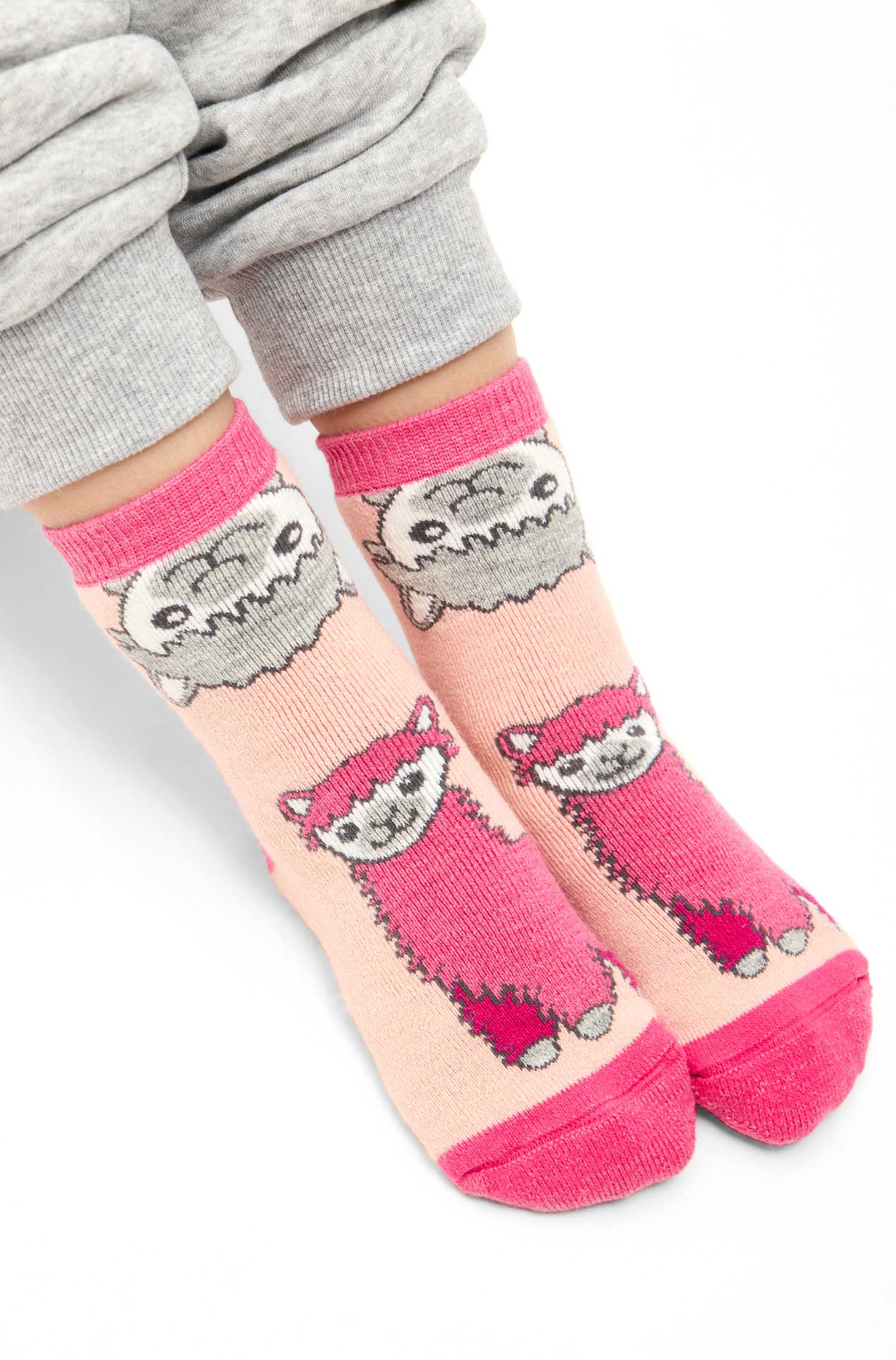 Alpaka Socken ABS | 6er-Pack-pink
