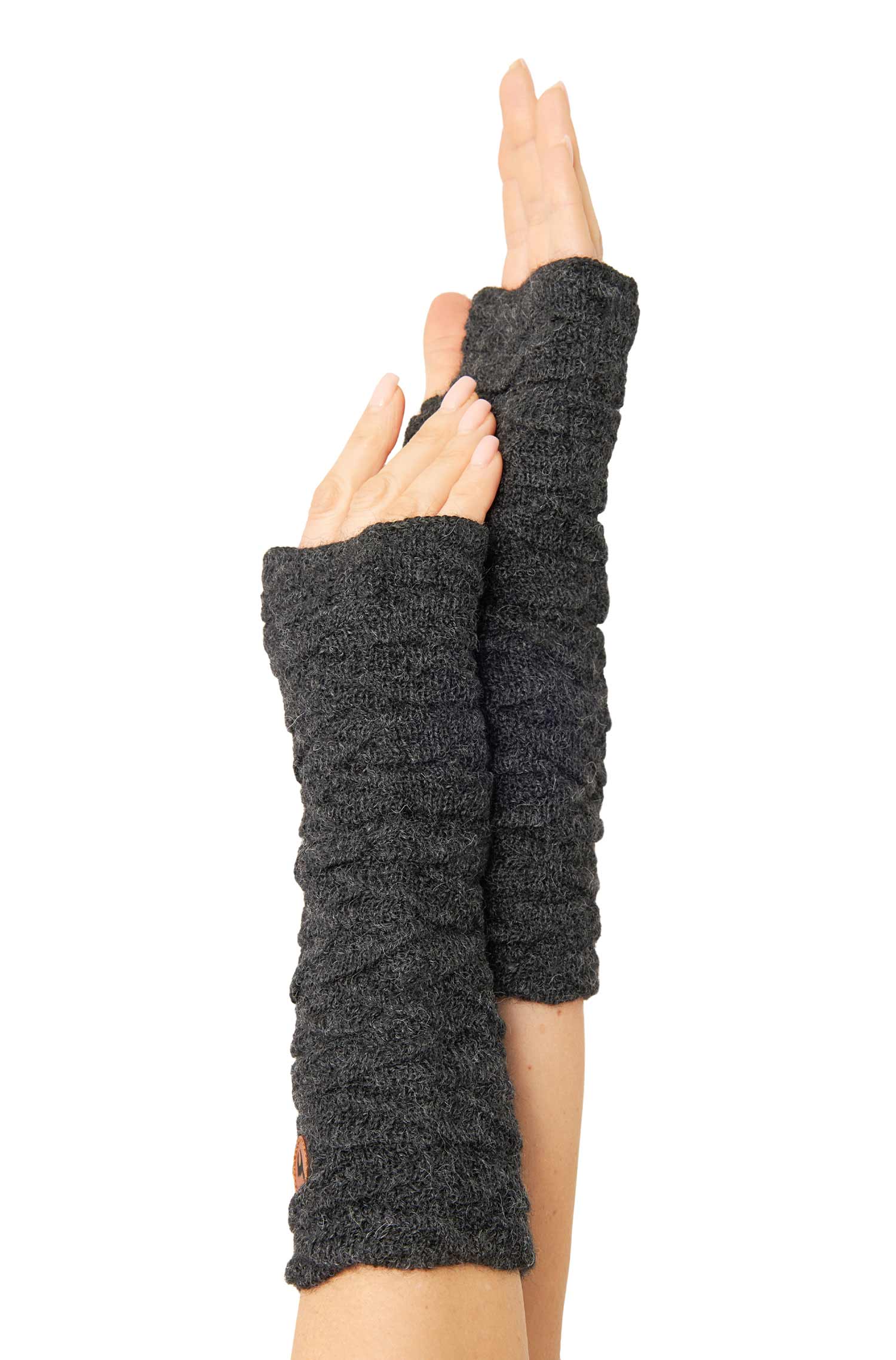 Alpaka Armstulpen BIESEN-anthrazit