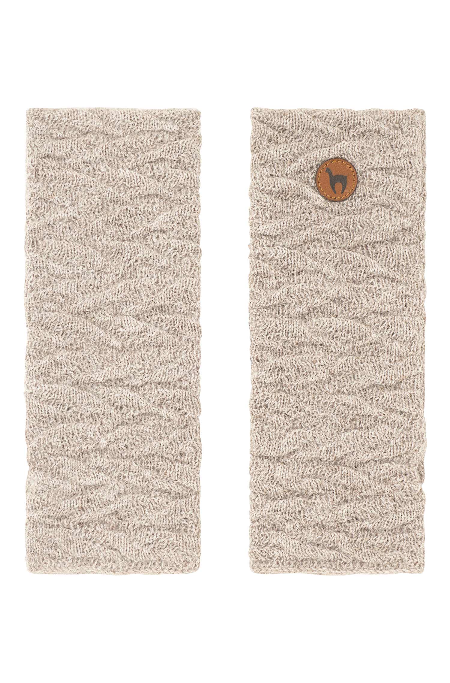 Alpaka Armstulpen BIESEN-sand