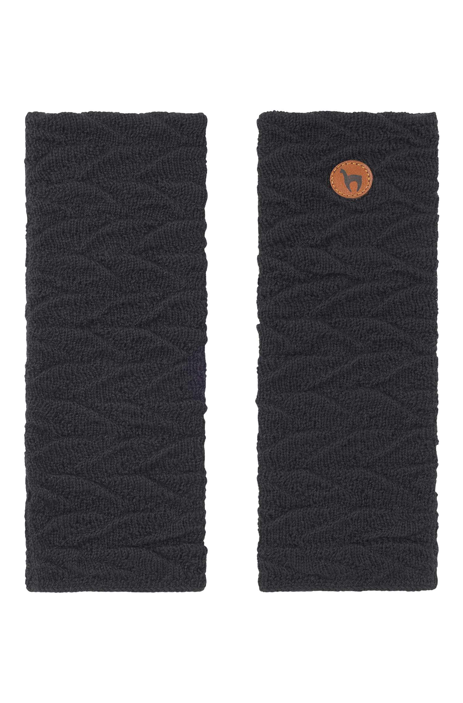 Alpaka Armstulpen BIESEN-schwarz