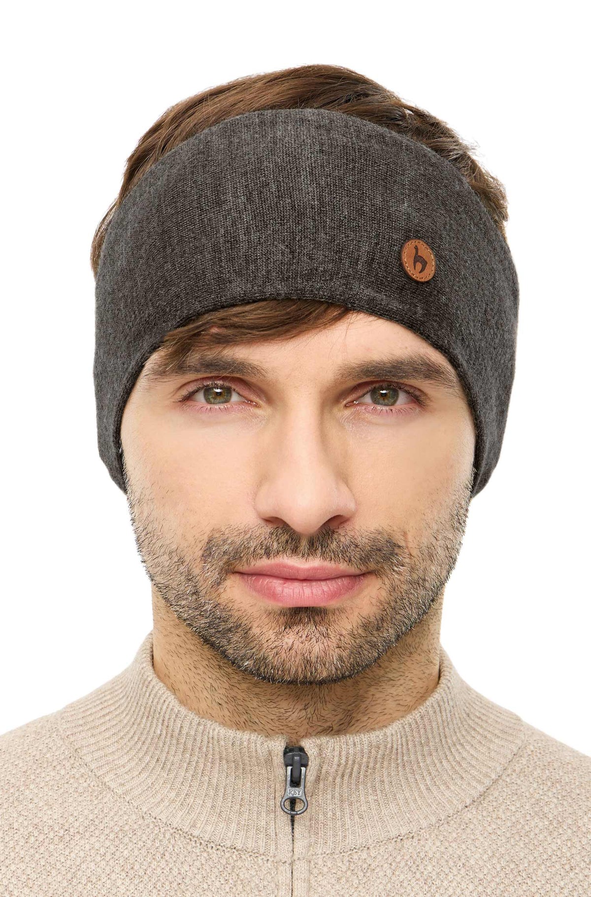 Alpaka Stirnband ROYAL ALPACA SPORT-anthrazit