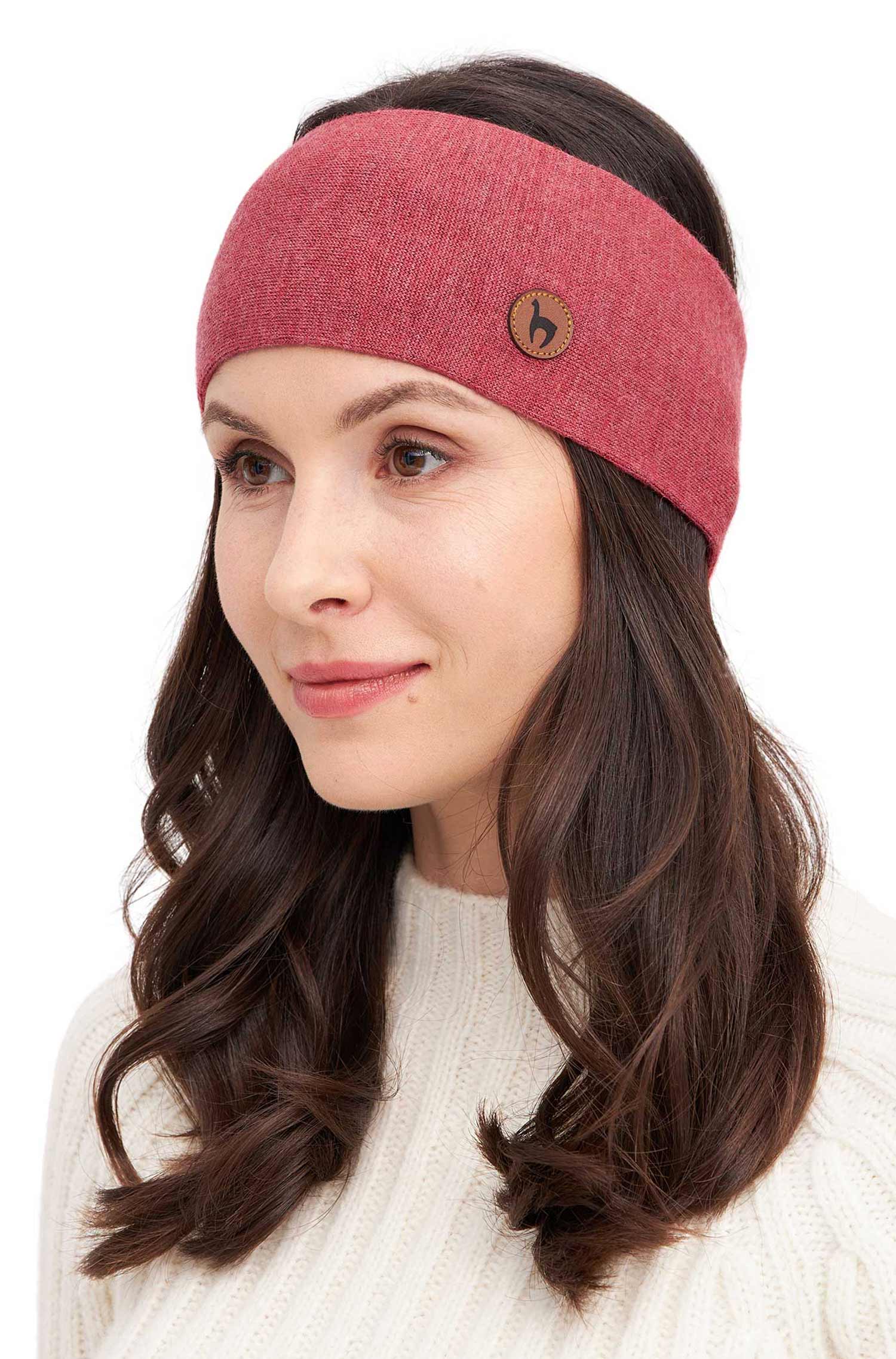 Alpaka Stirnband ROYAL ALPACA SPORT-koralle melange