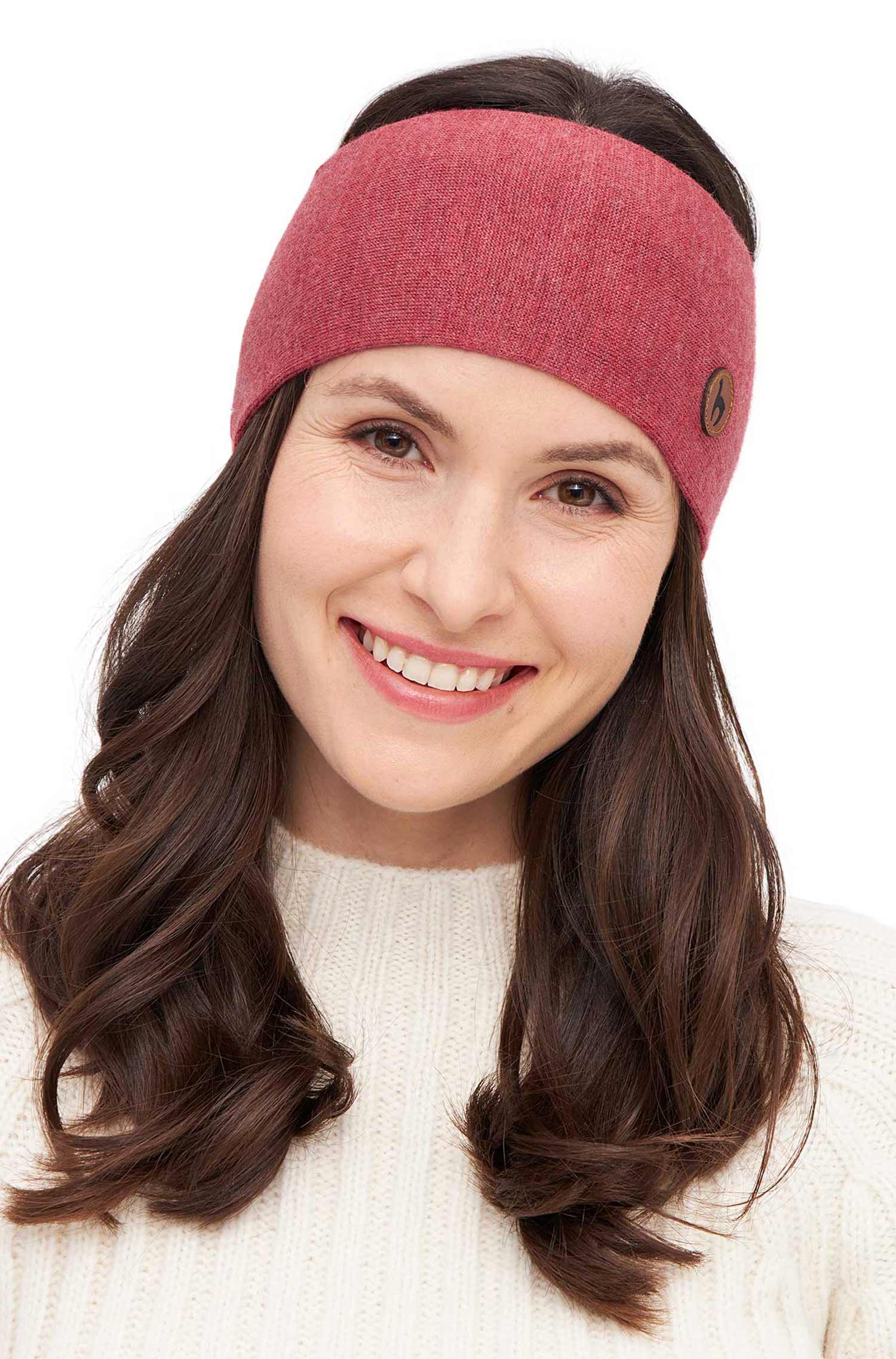 Alpaka Stirnband ROYAL ALPACA SPORT-koralle melange