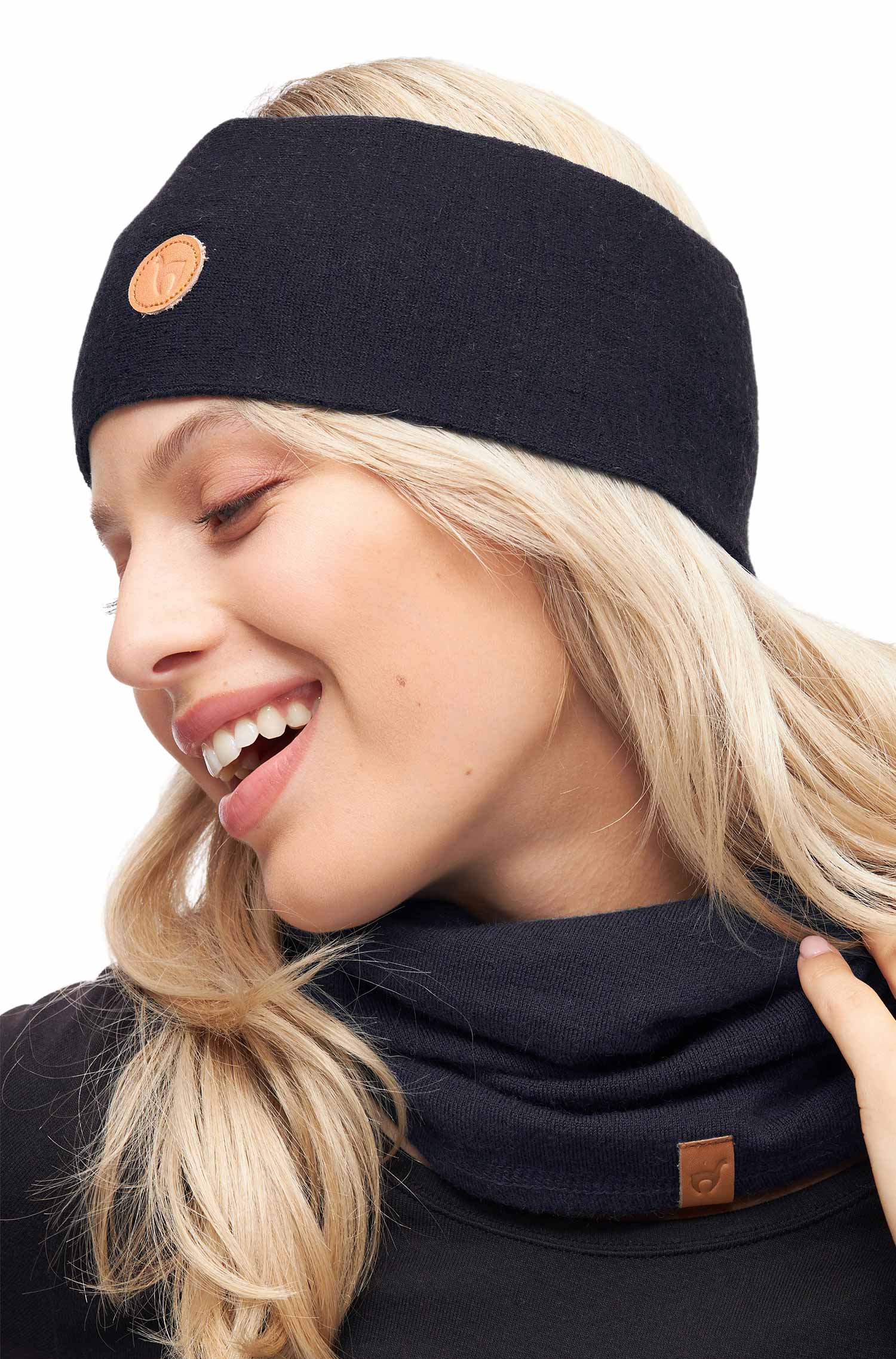 Alpaka Stirnband ROYAL ALPACA SPORT-schwarz