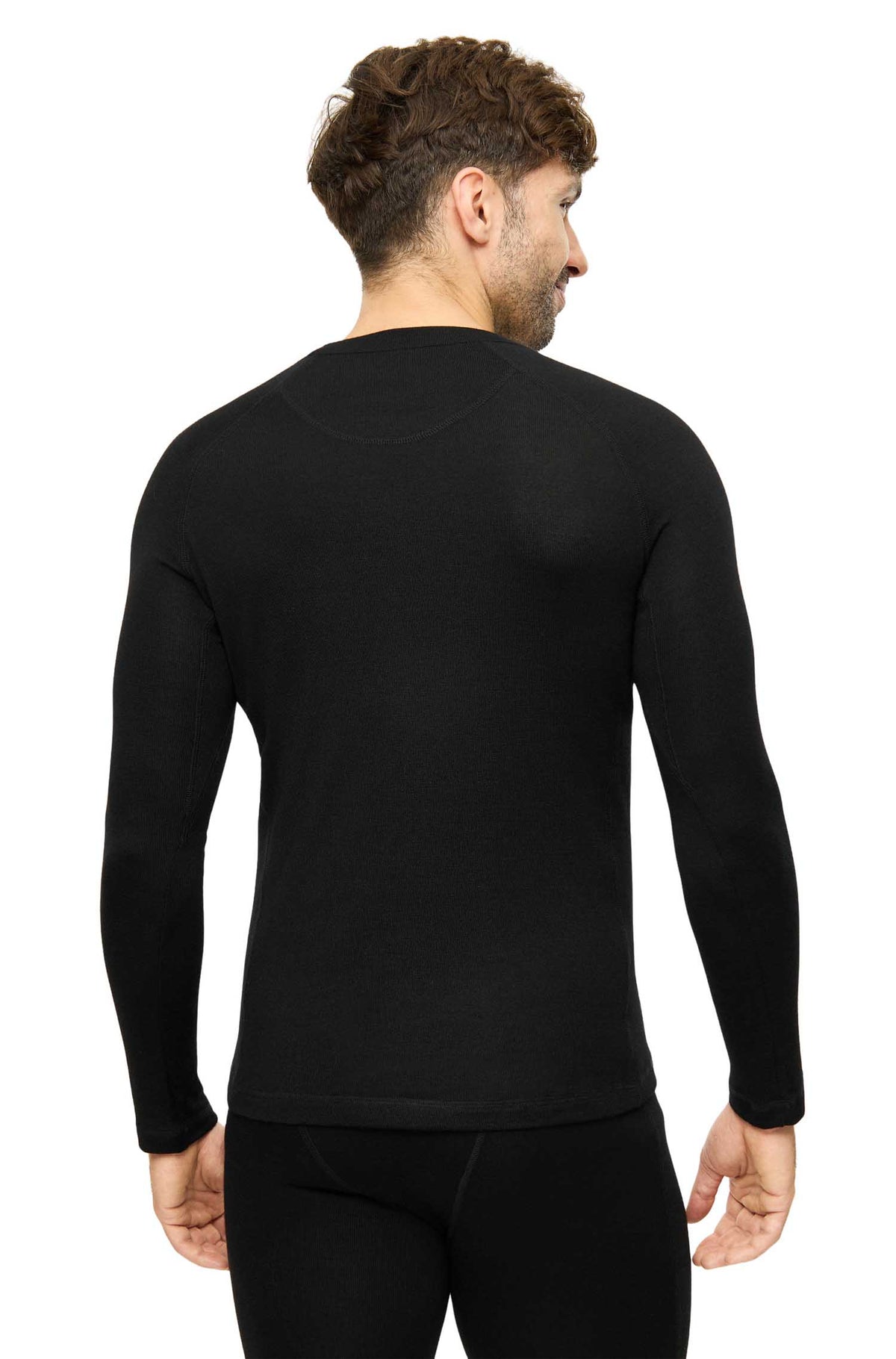 Alpaka Thermo-Shirt PEDRO-schwarz