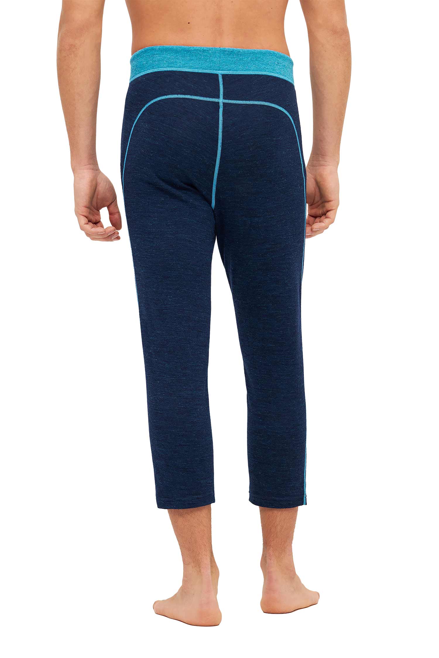 Alpaka 3/4-Leggings THERMO-navy/türkis