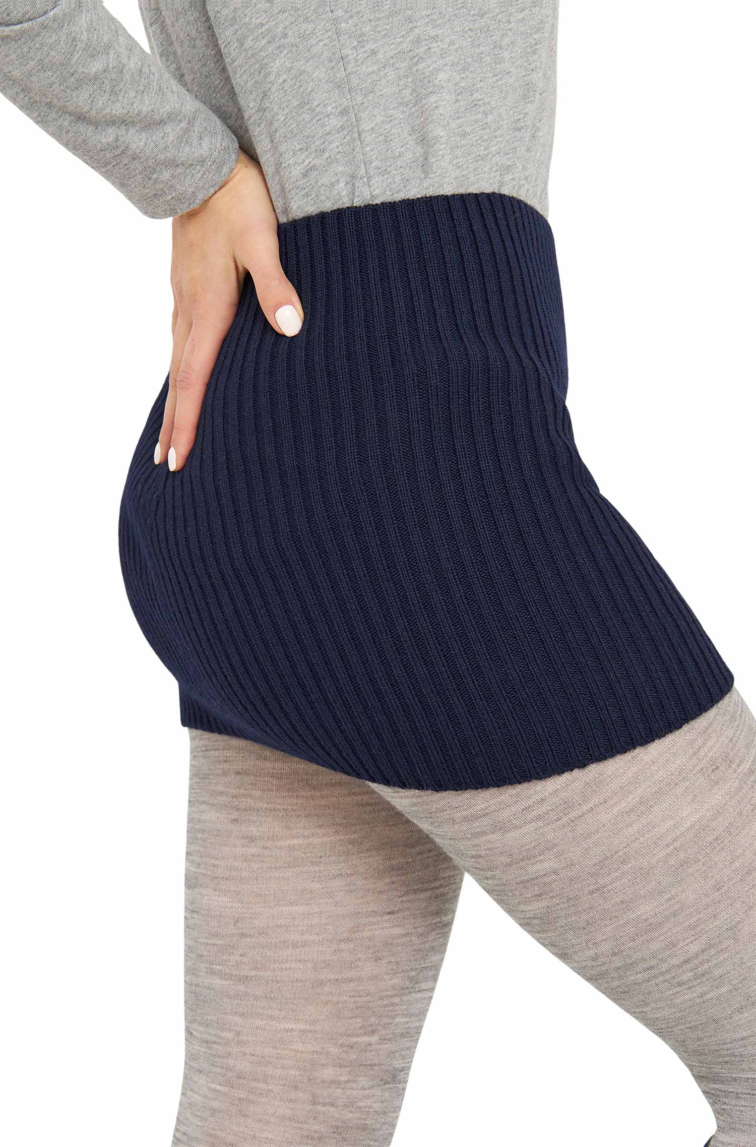 Alpaka Nierenwärmer RIPP-dark navy