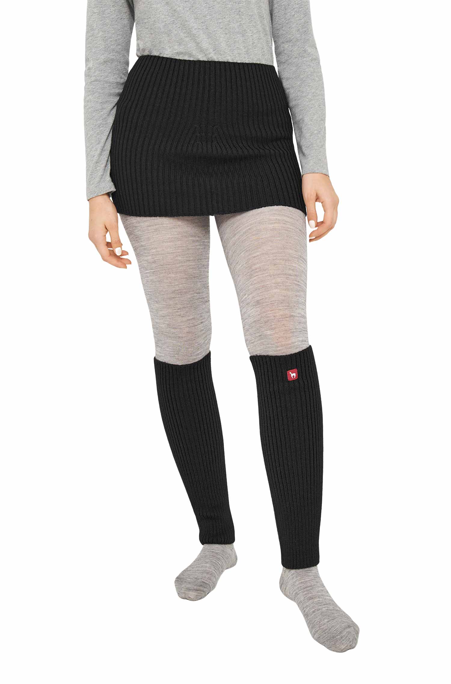 Alpaka Nierenwärmer RIPP-schwarz