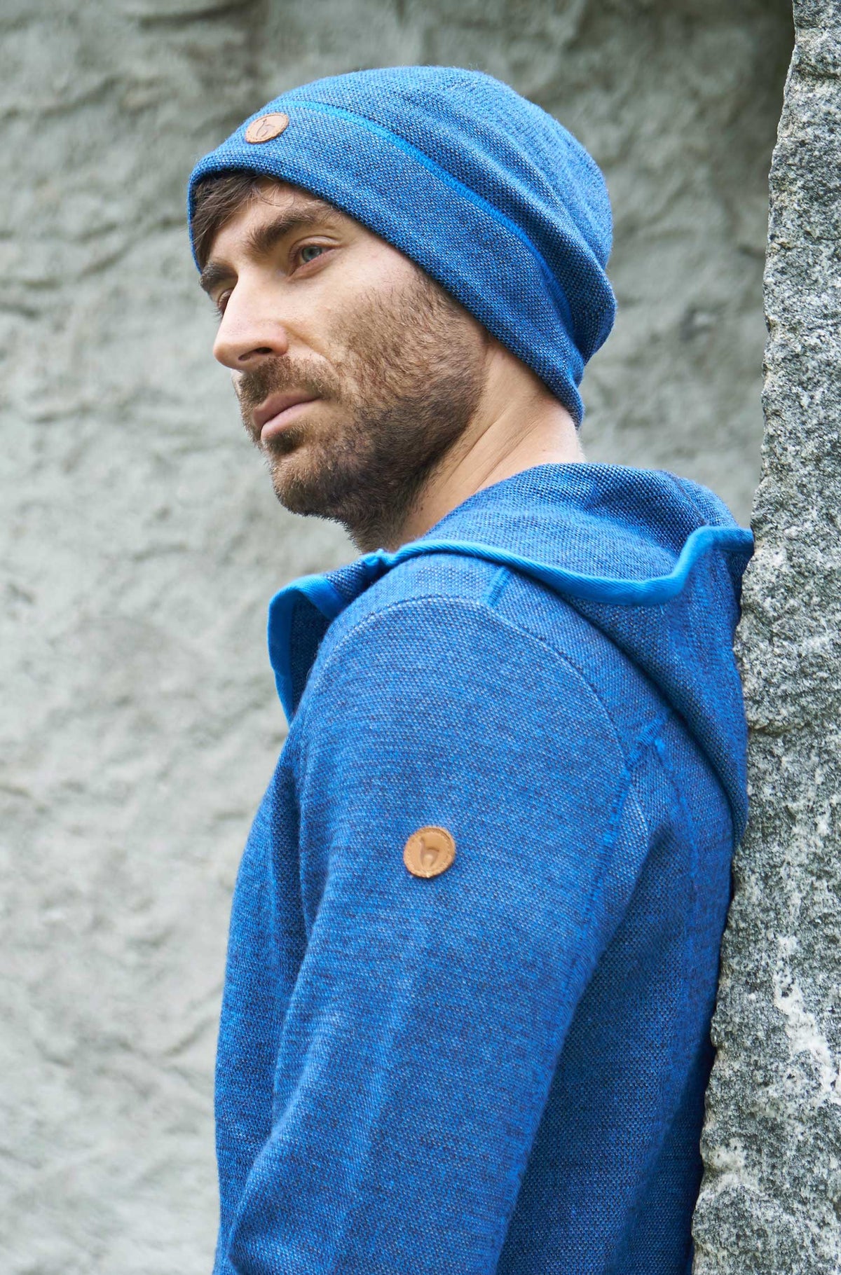 Alpaka Mütze ALPACA SPORT-blau