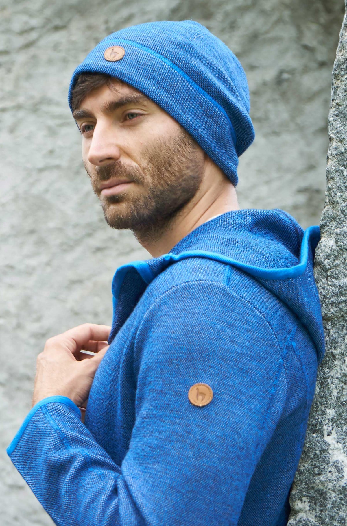 Alpaka Mütze ALPACA SPORT-blau