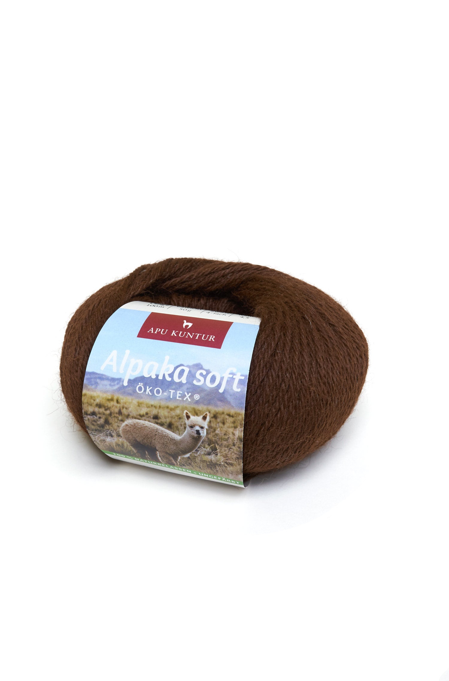 Alpaka Wolle SOFT | 50g | 100% Alpaka Superfine-dunkelbraun