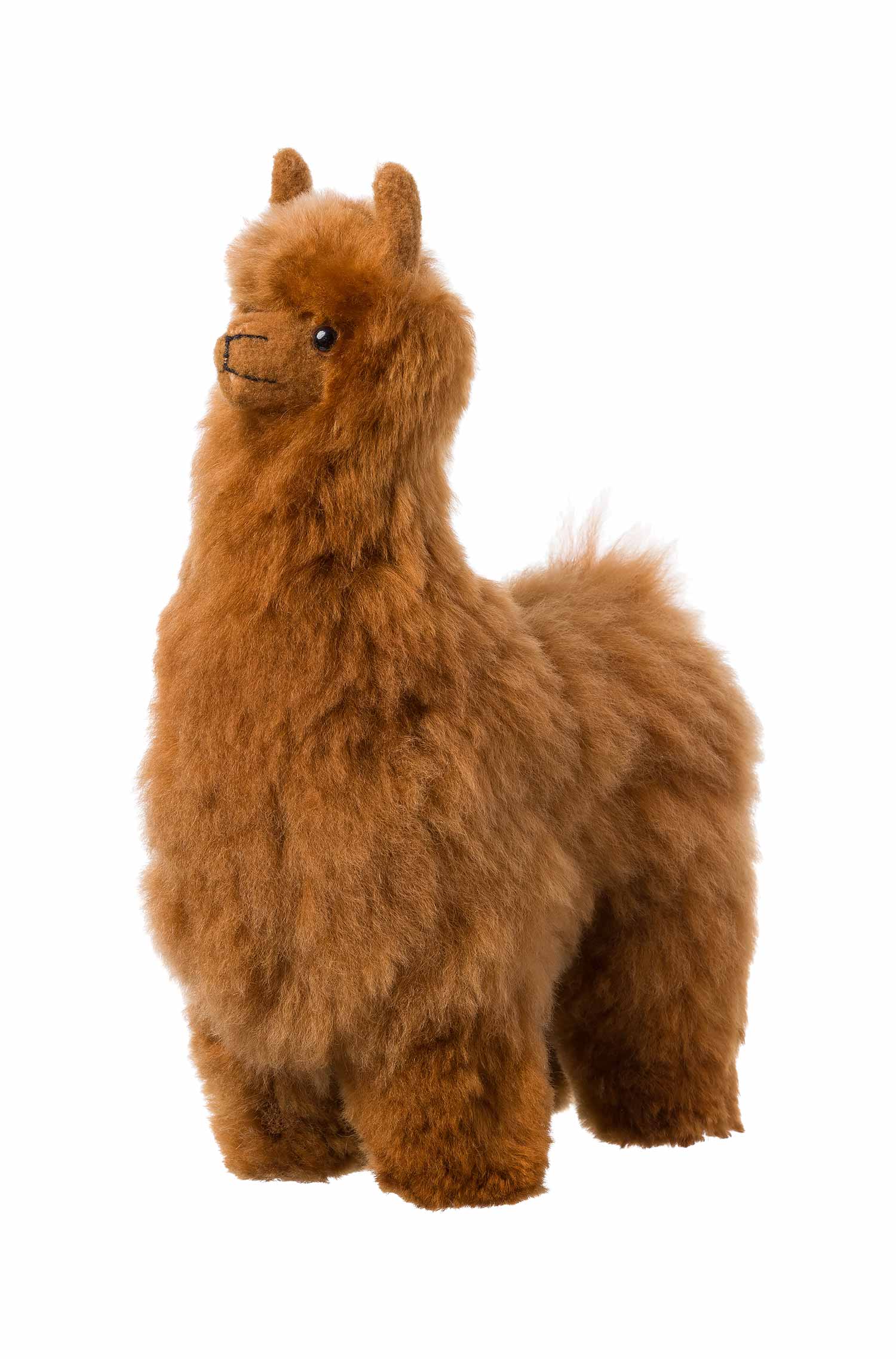 Alpaka Felltier HUACAYA 30cm-braun