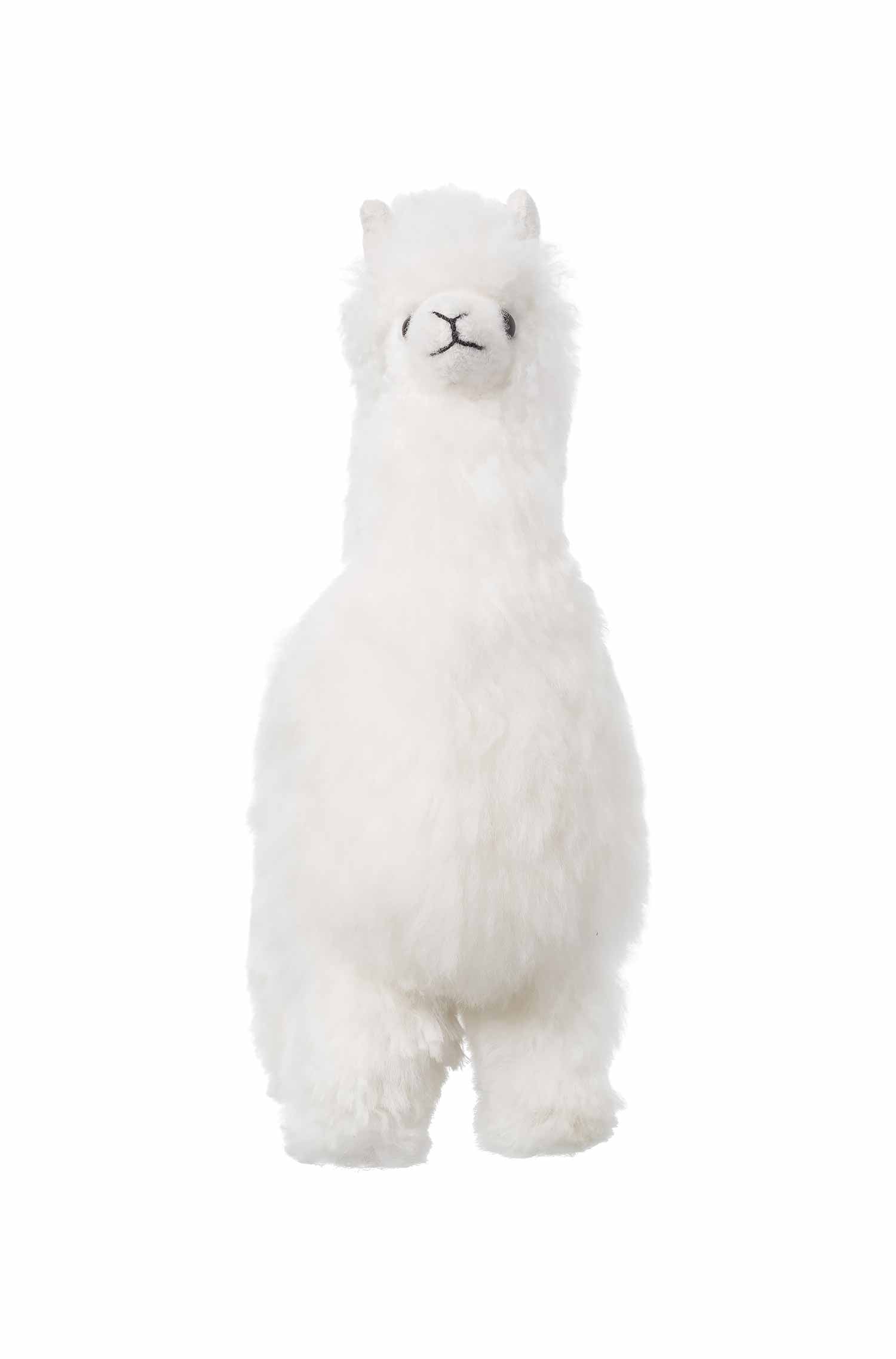 Alpaka Felltier HUACAYA 30cm-weiss