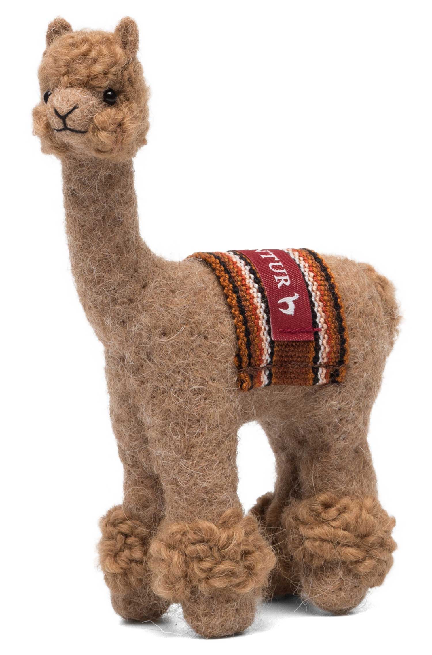 Alpaka Stofftier PUKI-braun